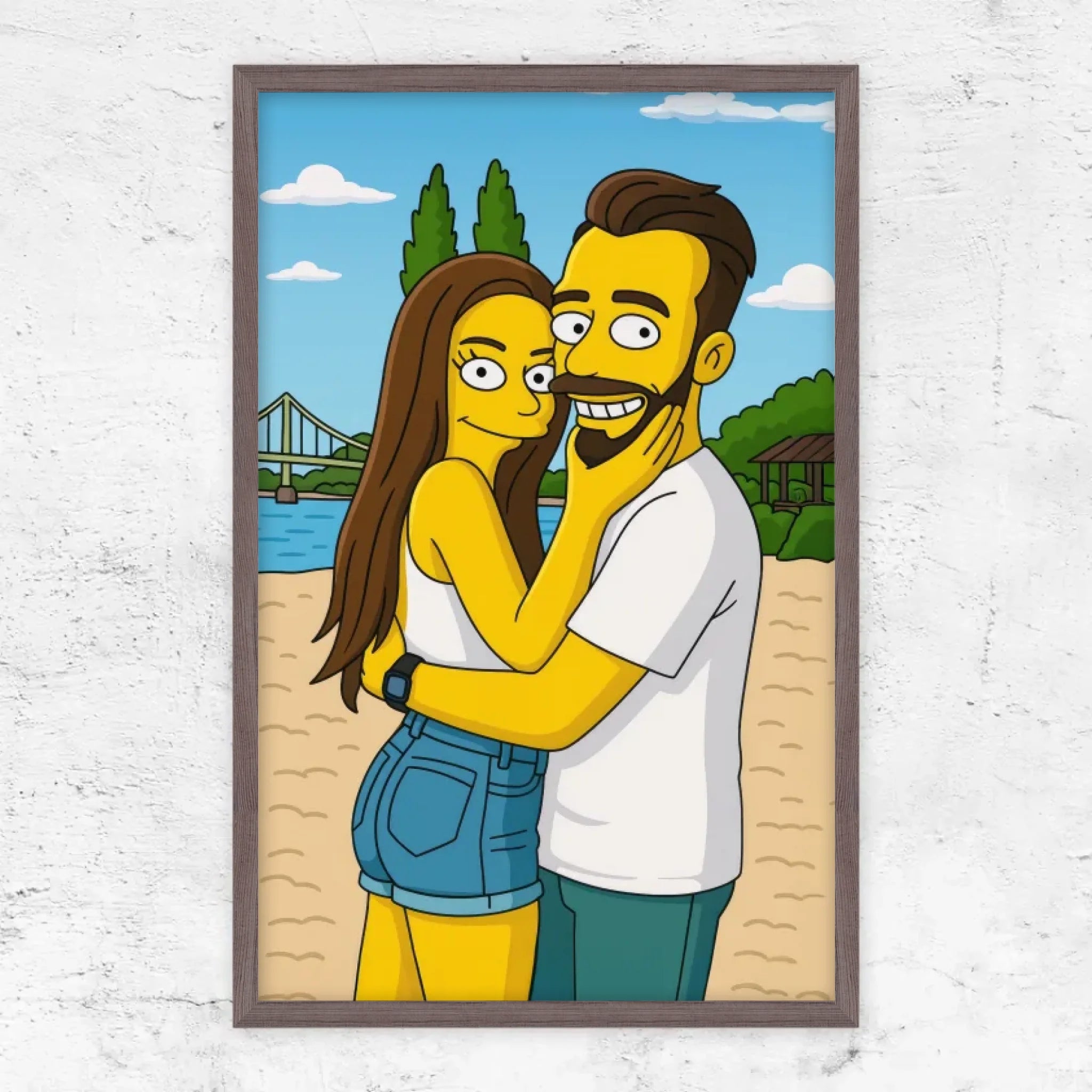 Poster personnalisé – Style cartoon jaune