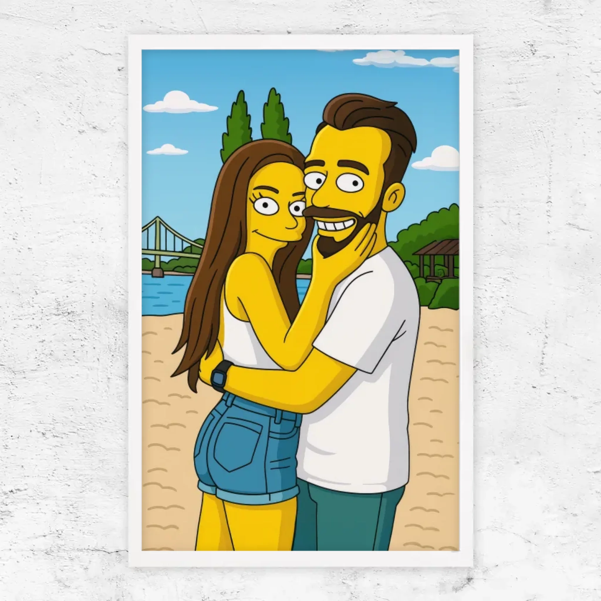 Poster personnalisé – Style cartoon jaune