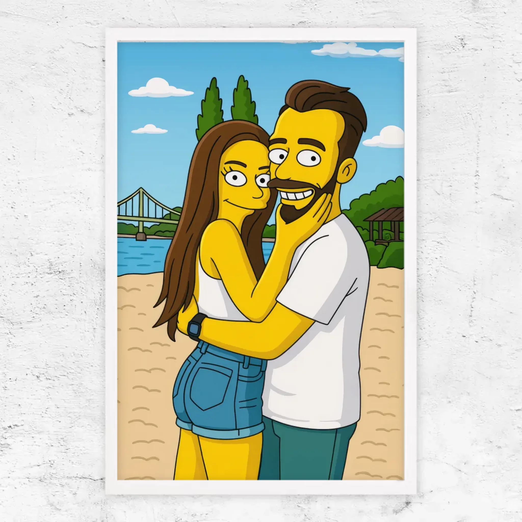 Poster personnalisé – Style cartoon jaune