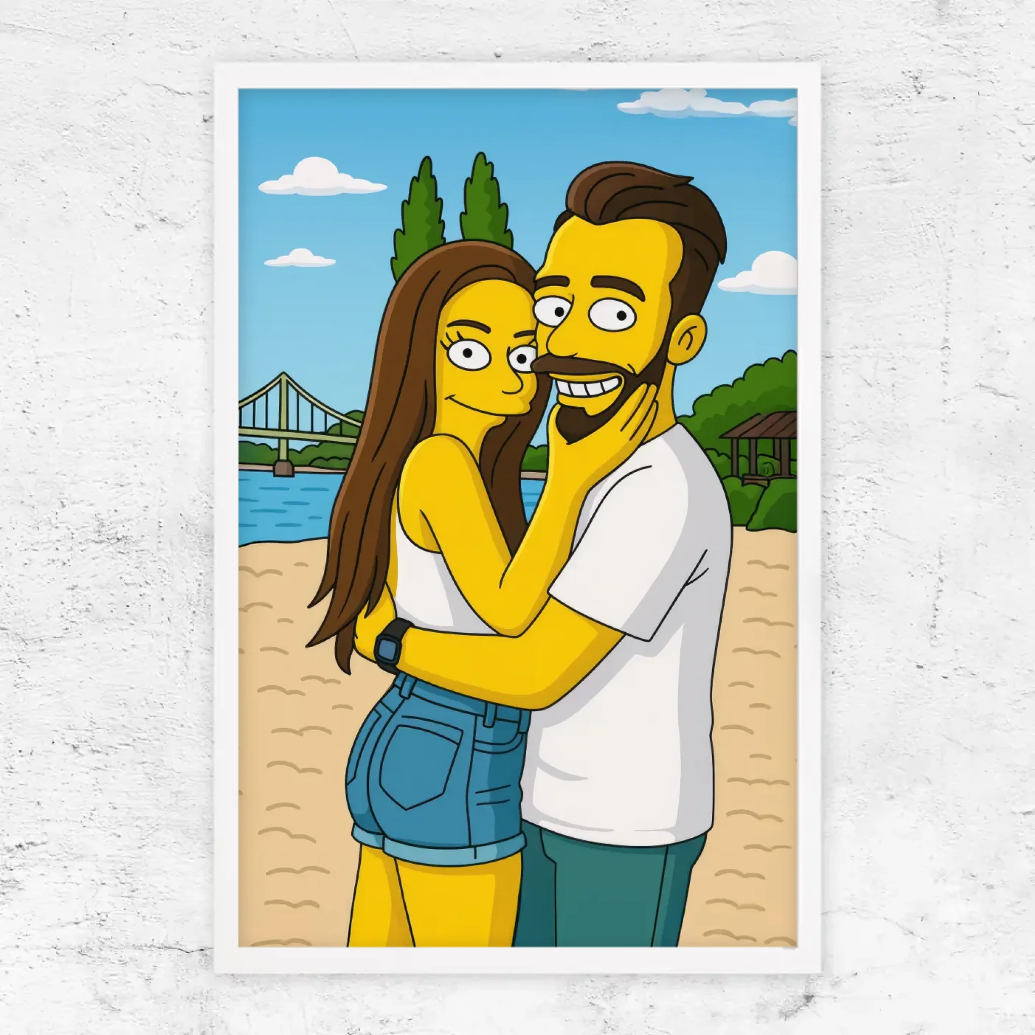 Poster personnalisé – Style cartoon jaune