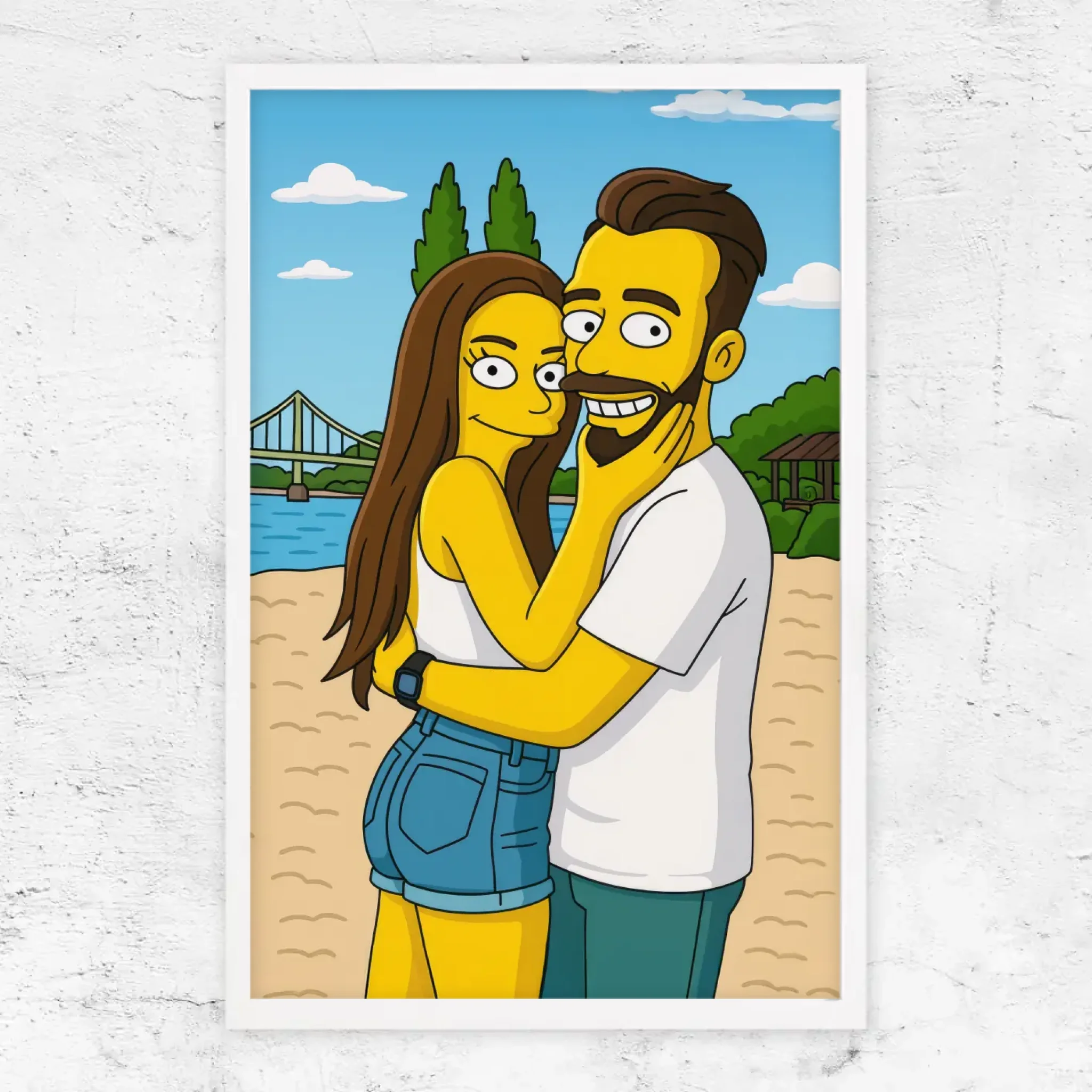 Poster personnalisé – Style cartoon jaune
