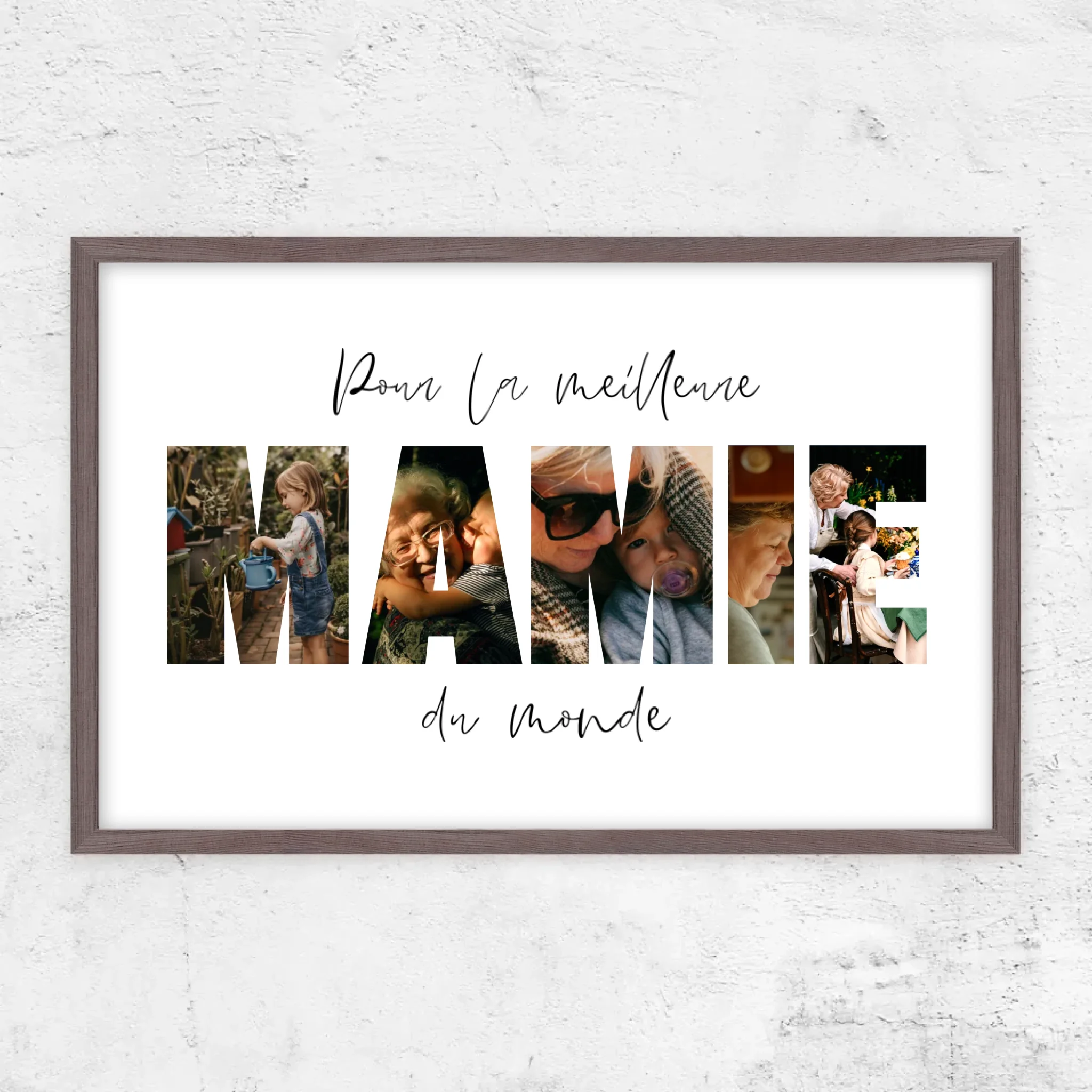 Poster personnalisé – La meilleure mamie du monde