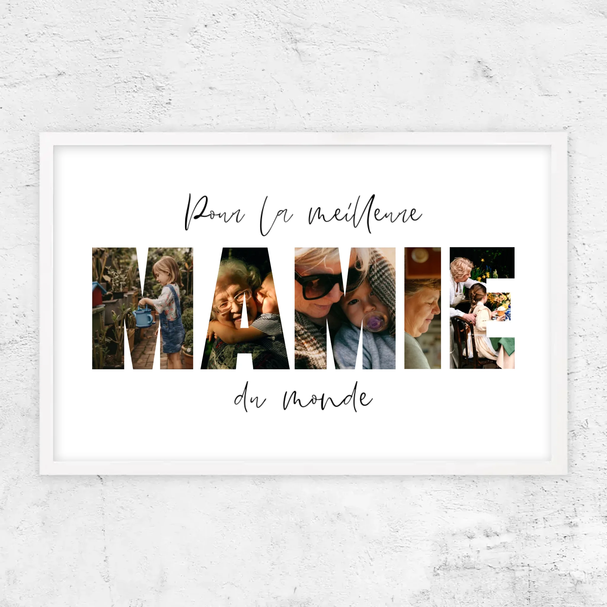Poster personnalisé – La meilleure mamie du monde