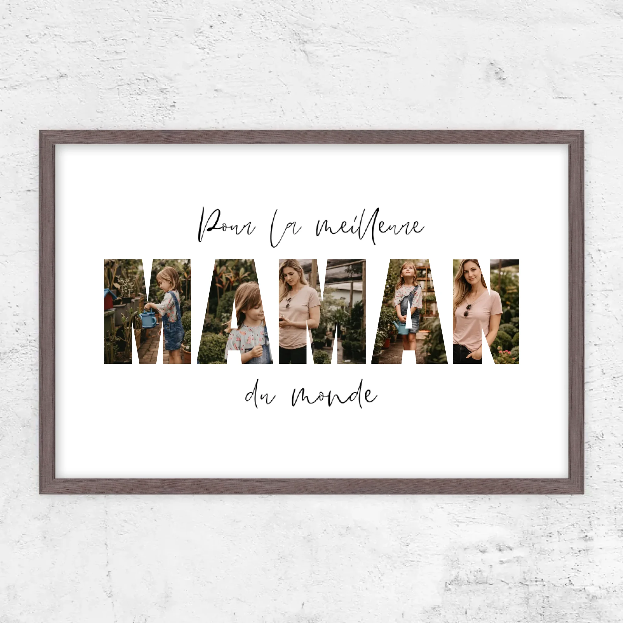 Poster personnalisé – Maman, la meilleure du monde