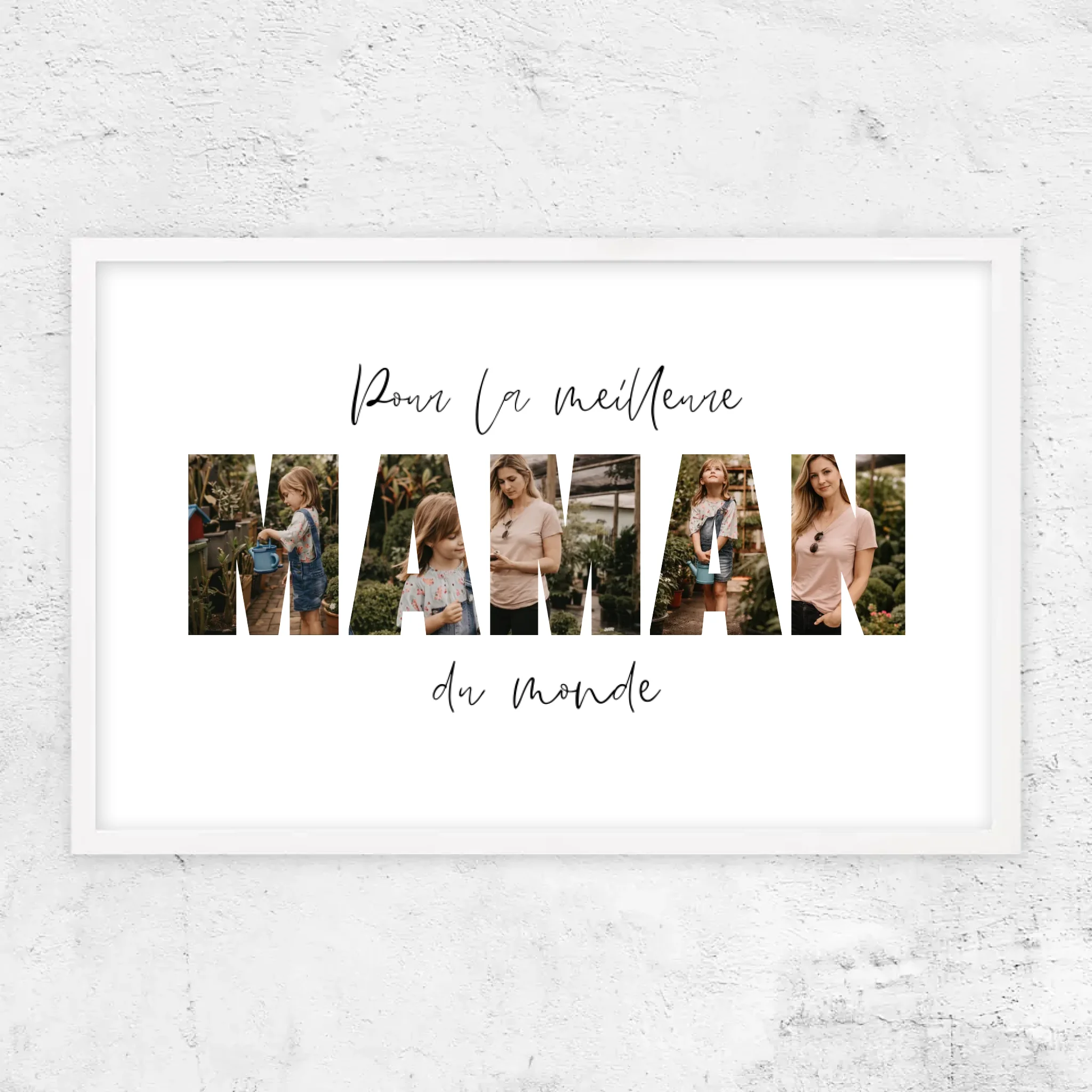 Poster personnalisé – Maman, la meilleure du monde