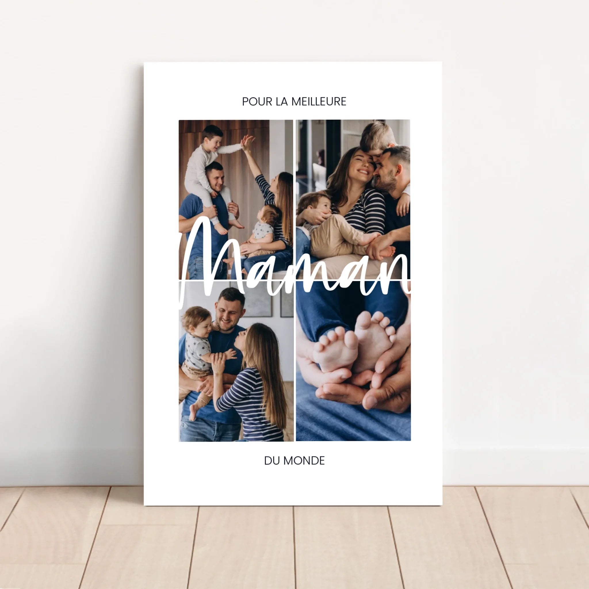 Toile personnalisée “Pour la meilleure maman du monde”