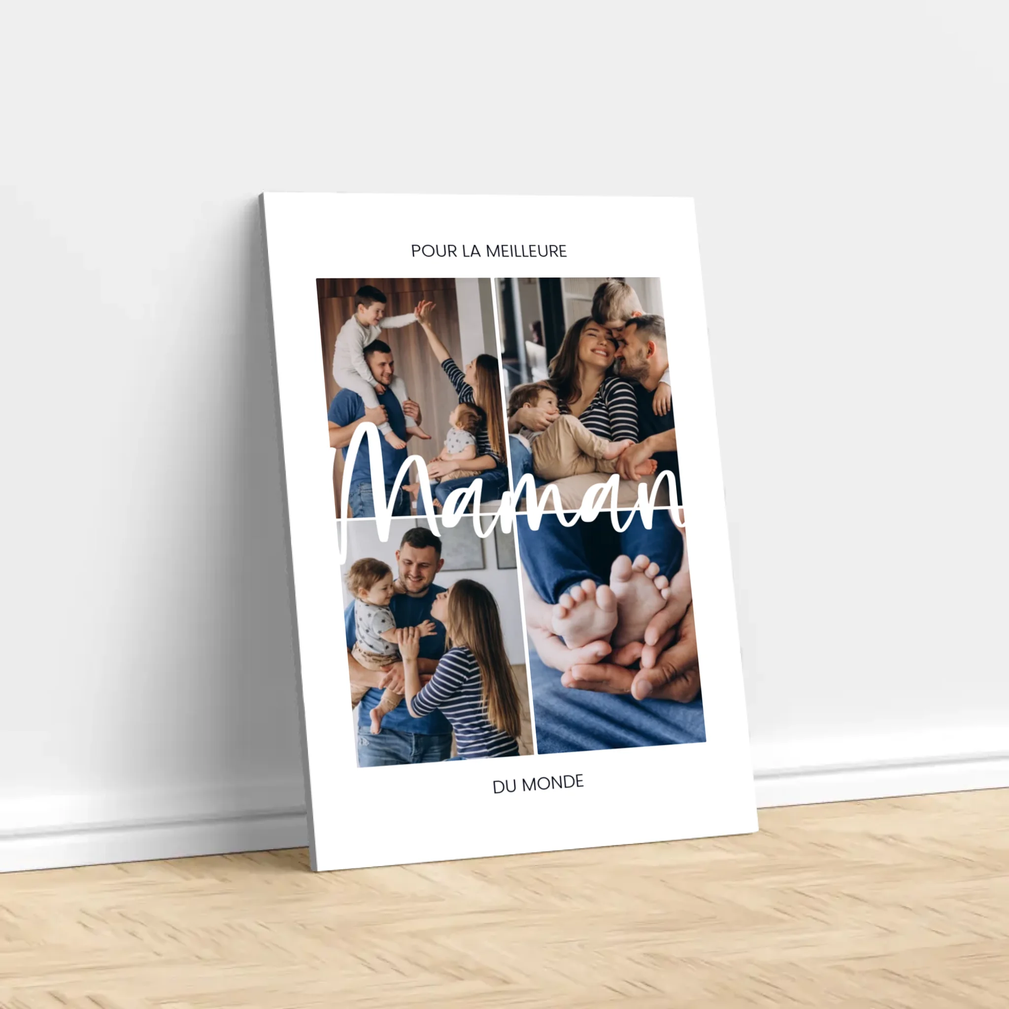 Toile personnalisée “Pour la meilleure maman du monde”