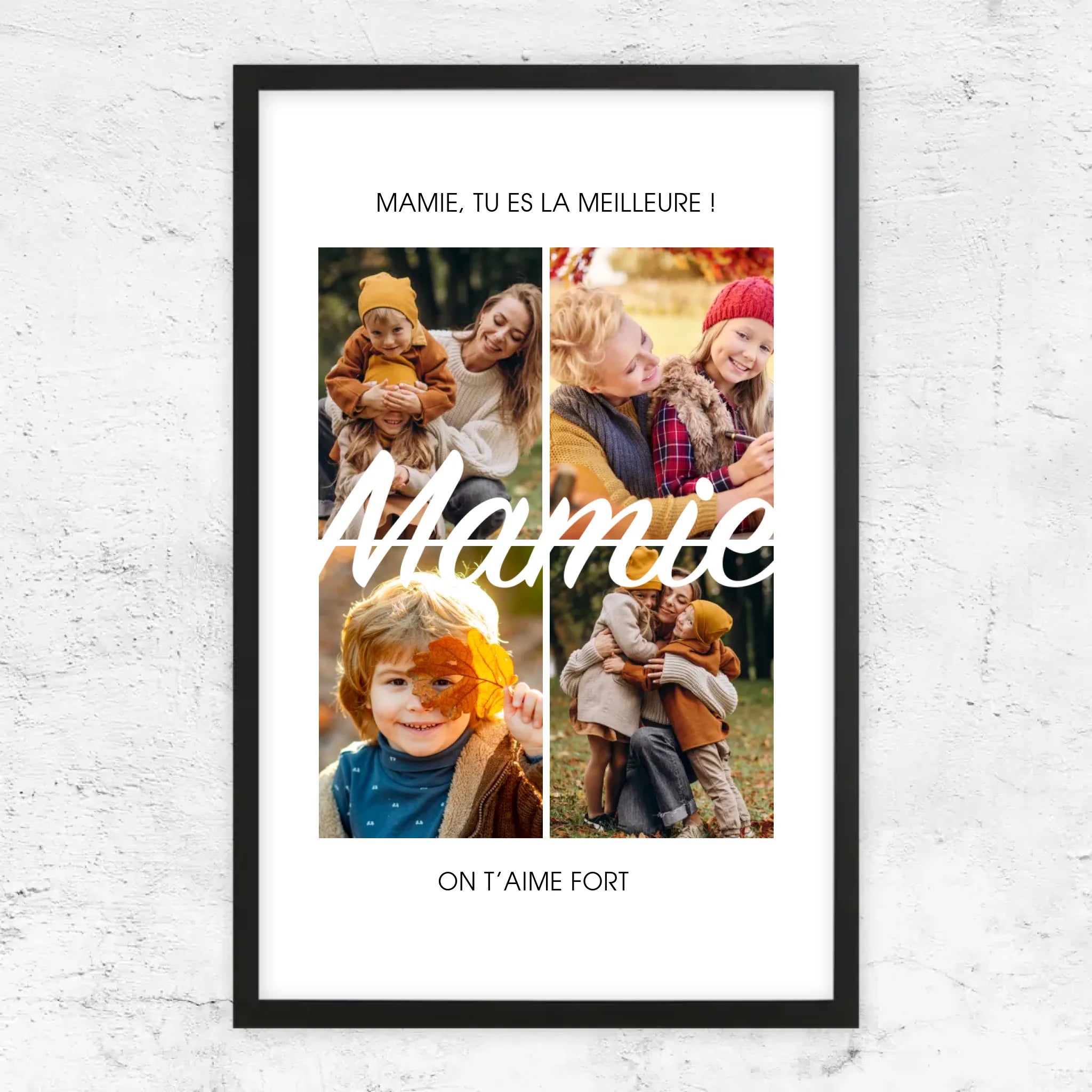 Poster personnalisé – Mamie, tu es la meilleure