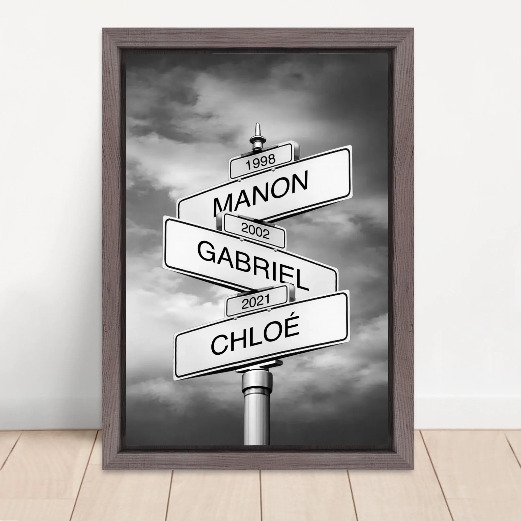 Vertical Framed Canvas-Oak 2026