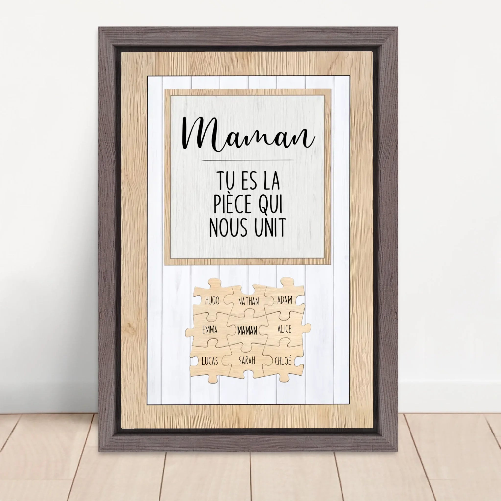 Vertical Framed Canvas-Oak 2026