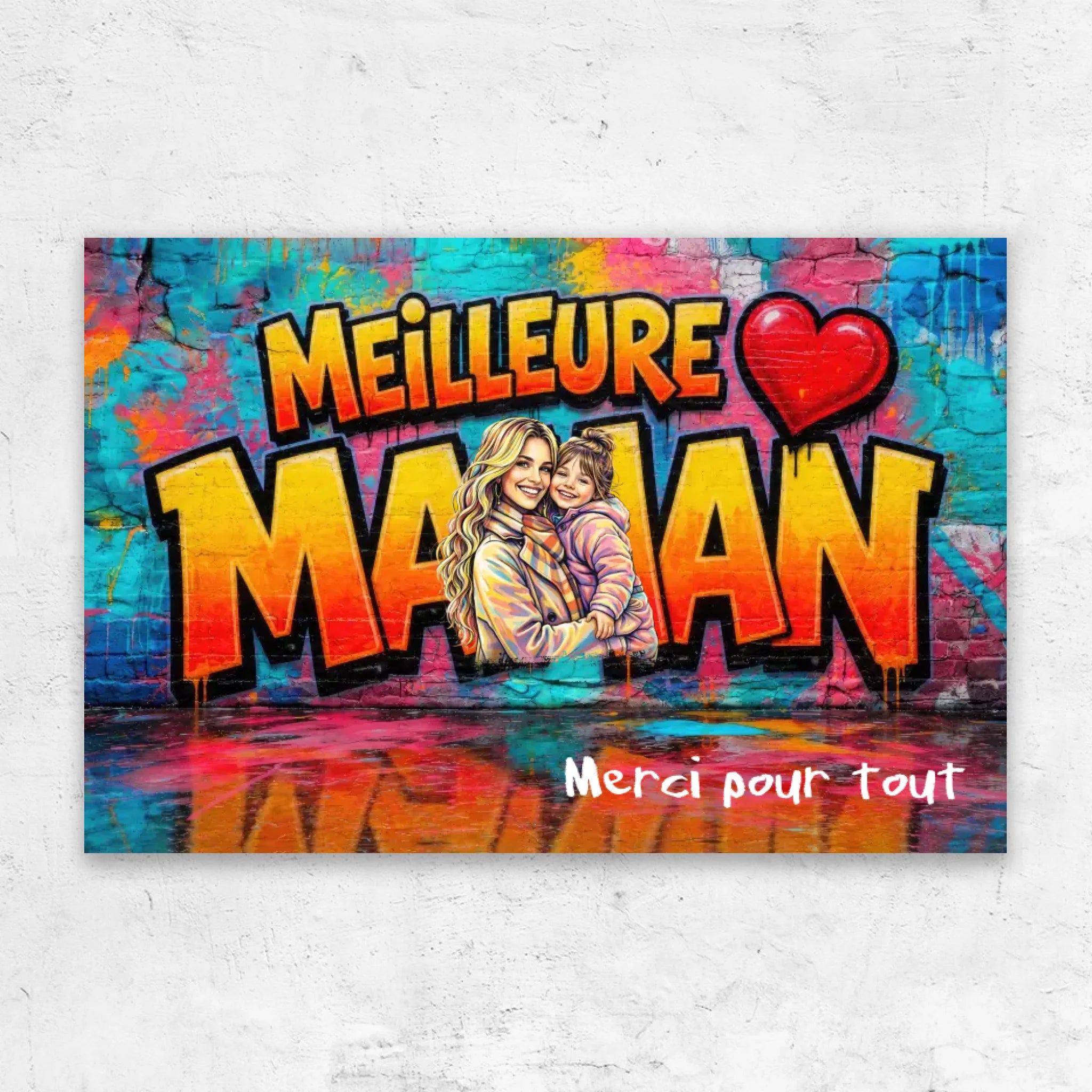 Toile personnalisée – Merci pour tout, maman