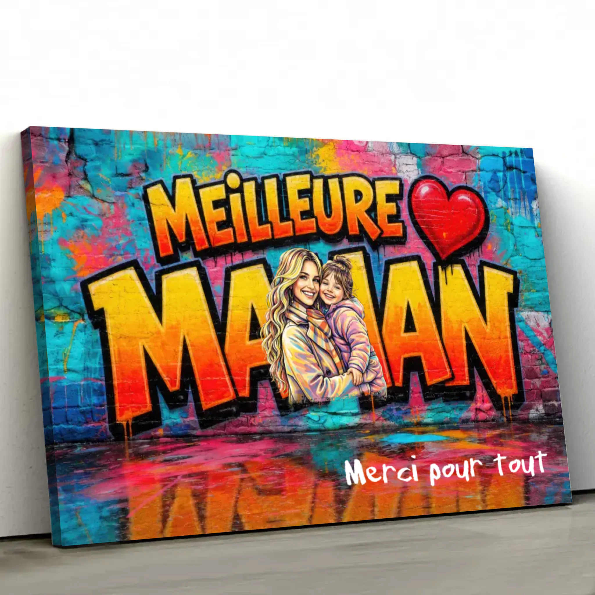 Toile personnalisée – Merci pour tout, maman