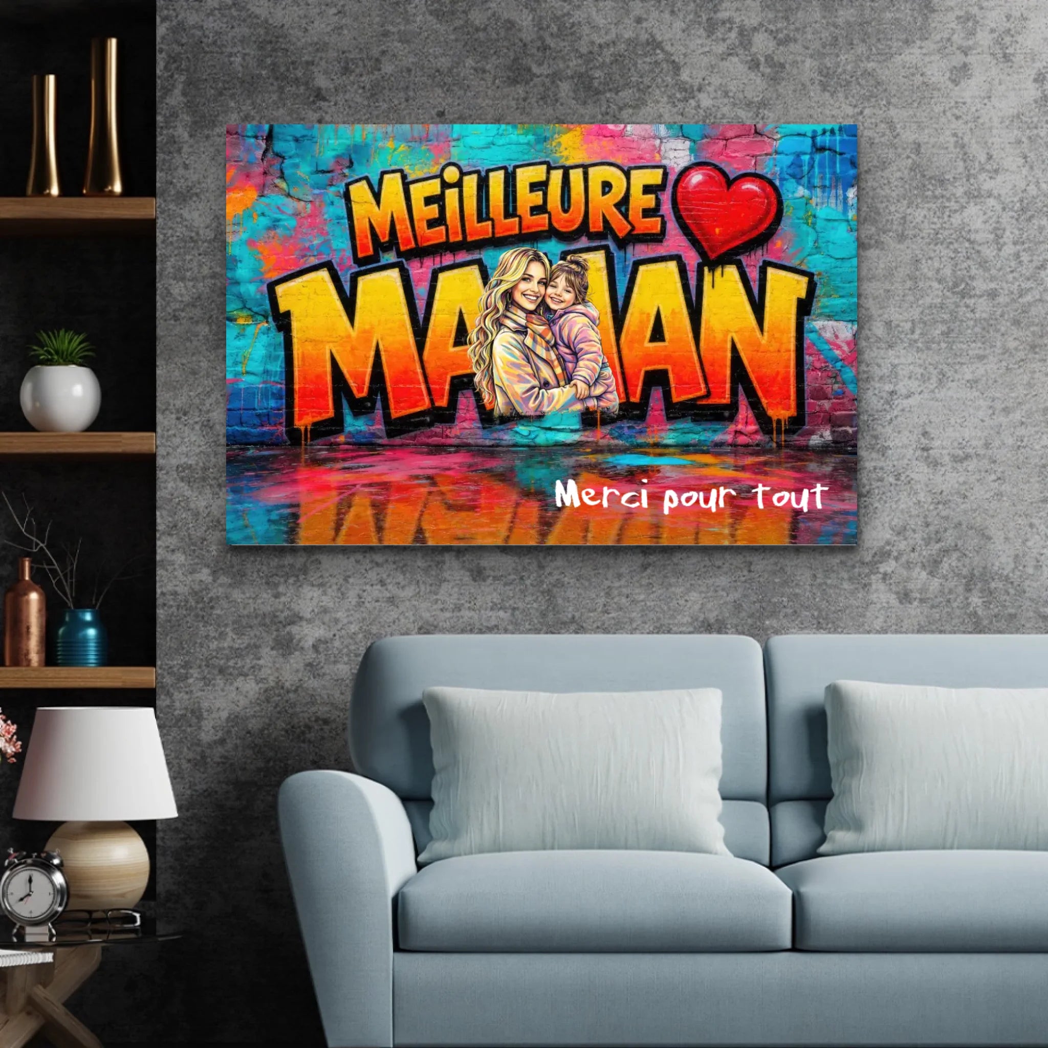 Toile personnalisée – Merci pour tout, maman