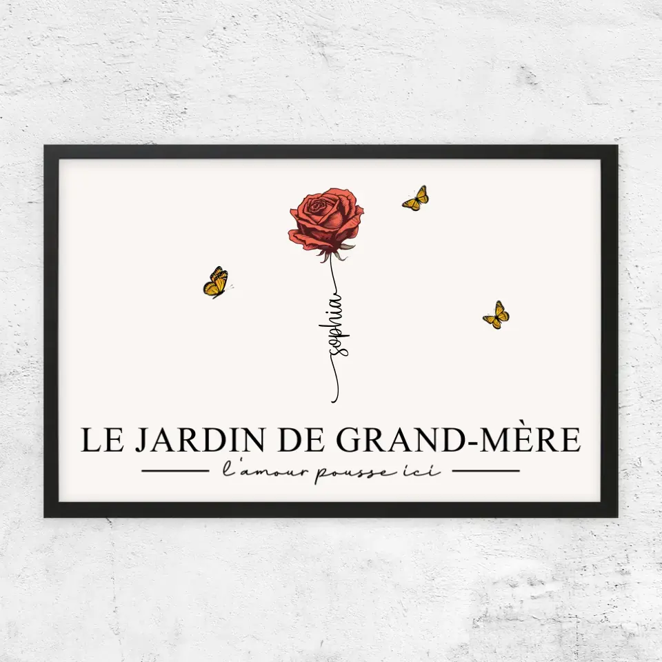 Poster personnalisé "Le jardin de grand-mère”