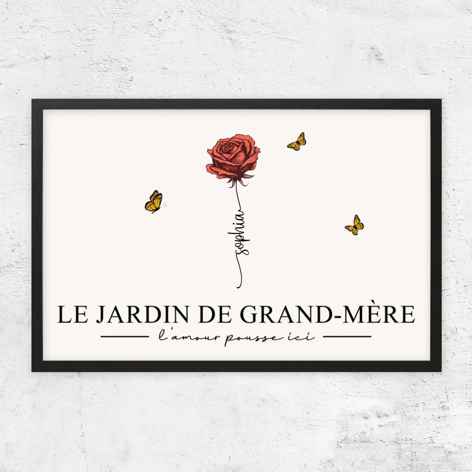 Poster personnalisé "Le jardin de grand-mère”