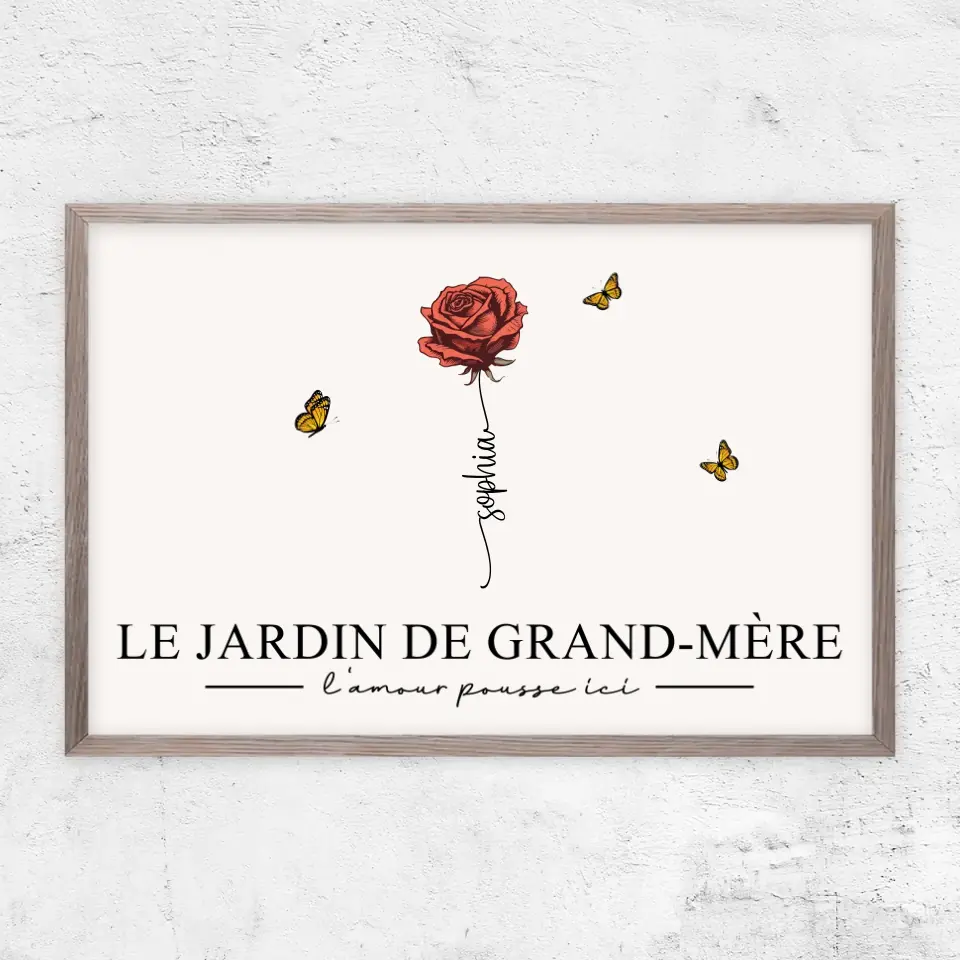 Poster personnalisé "Le jardin de grand-mère”