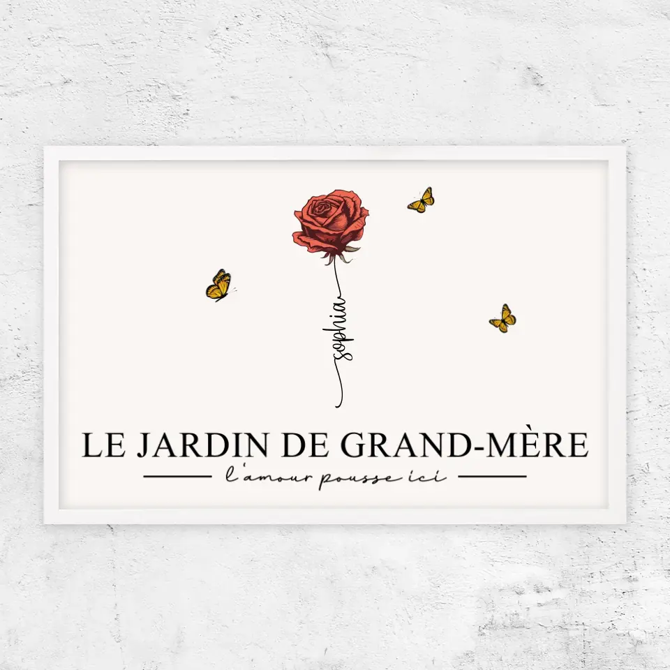 Poster personnalisé "Le jardin de grand-mère”