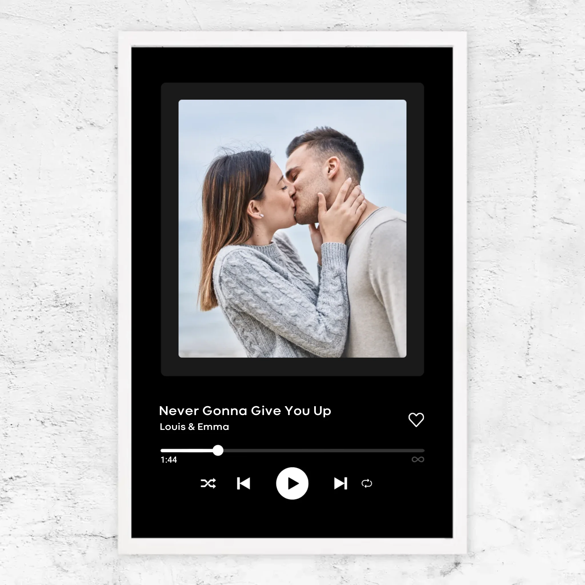 Poster personnalisé “Couverture musicale”