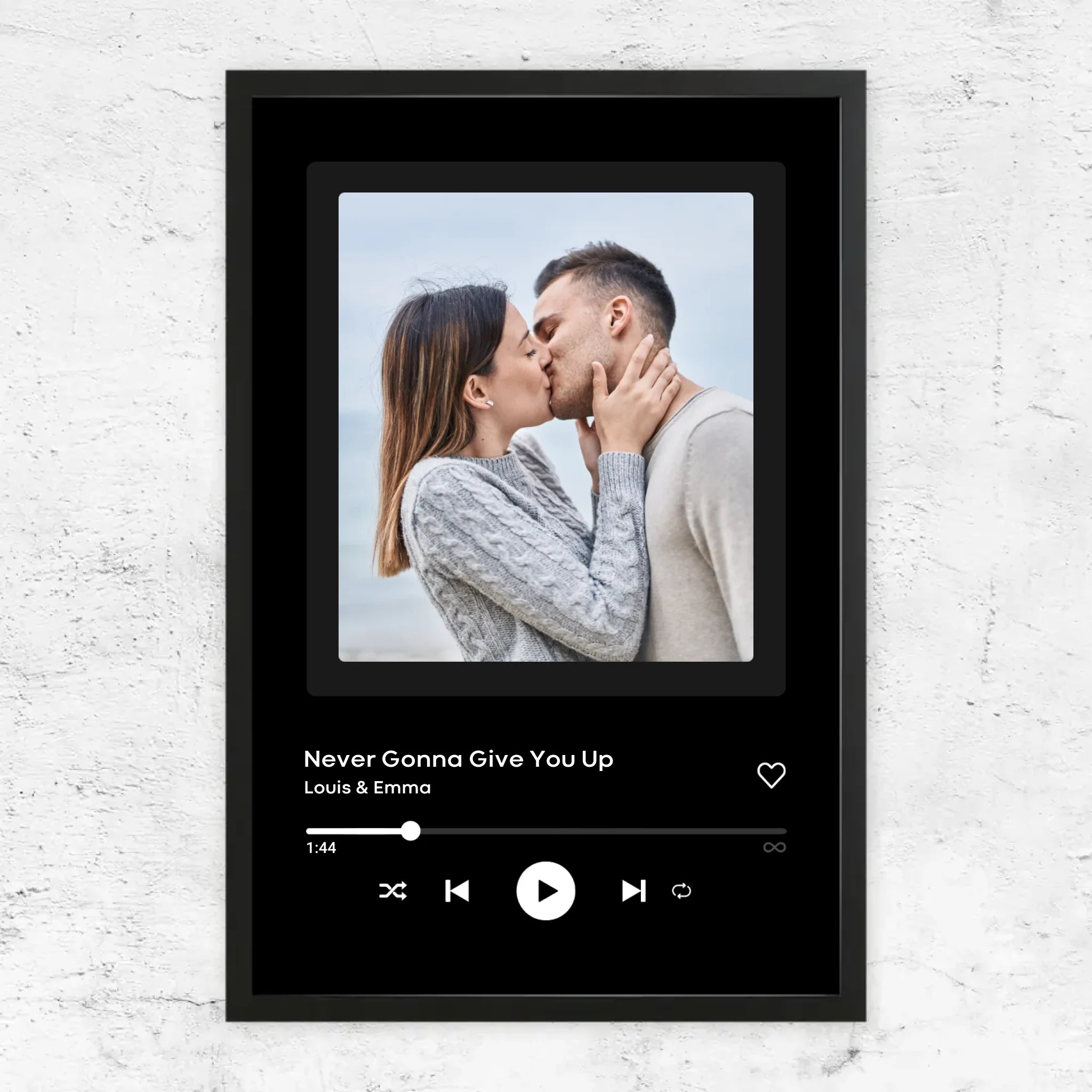 Poster personnalisé “Couverture musicale”