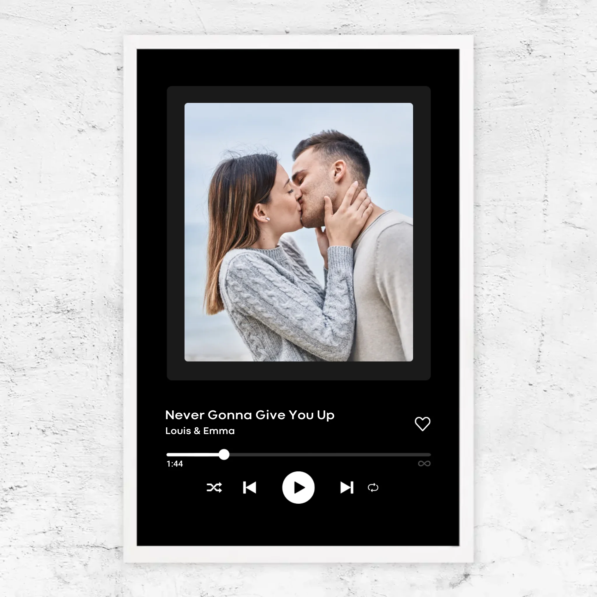 Poster personnalisé “Couverture musicale”