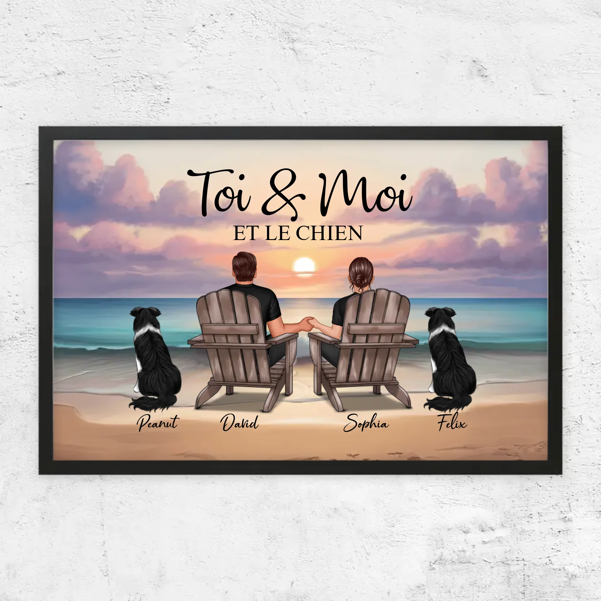 Poster personnalisé “Toi et moi et notre animal de compagnie”