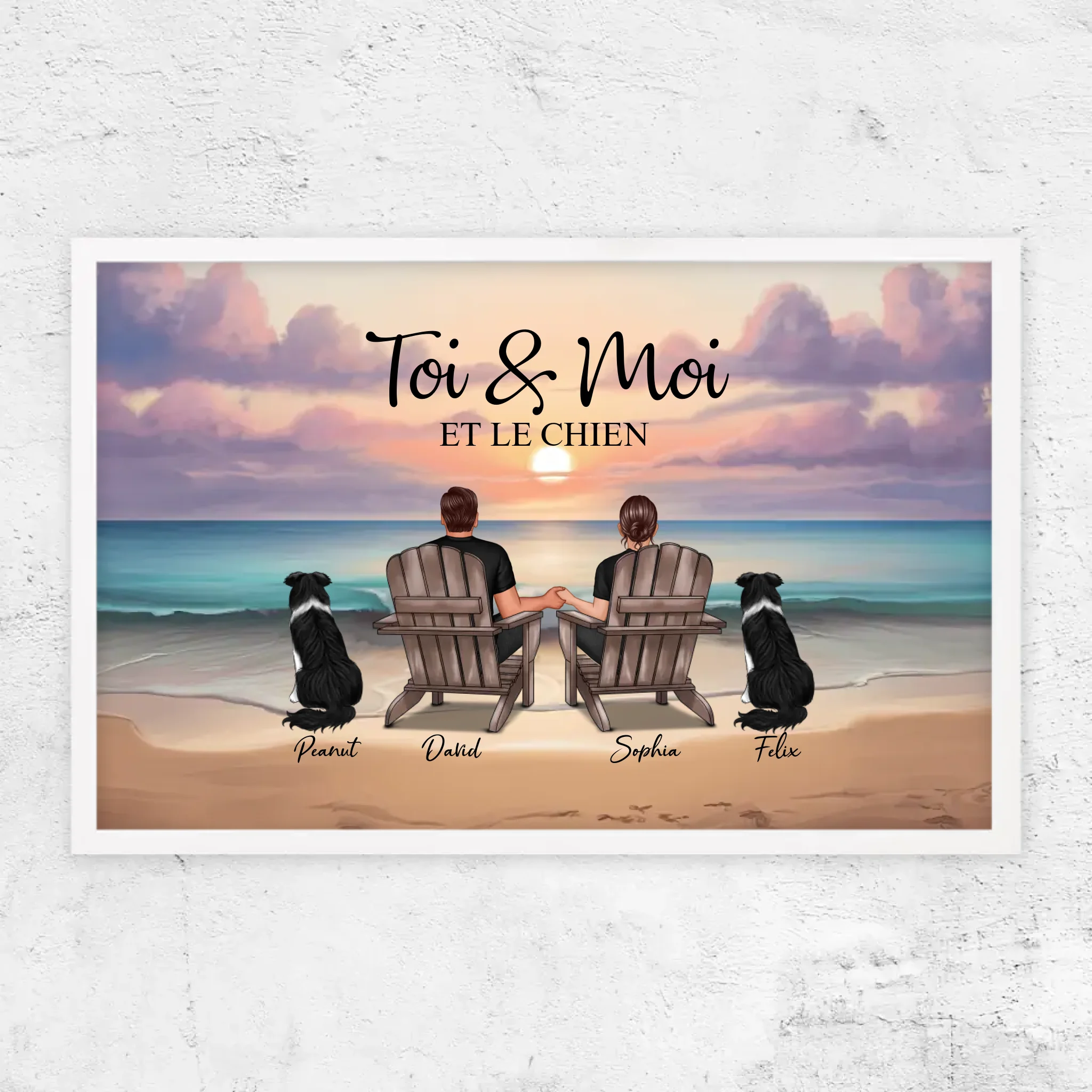 Poster personnalisé “Toi et moi et notre animal de compagnie”