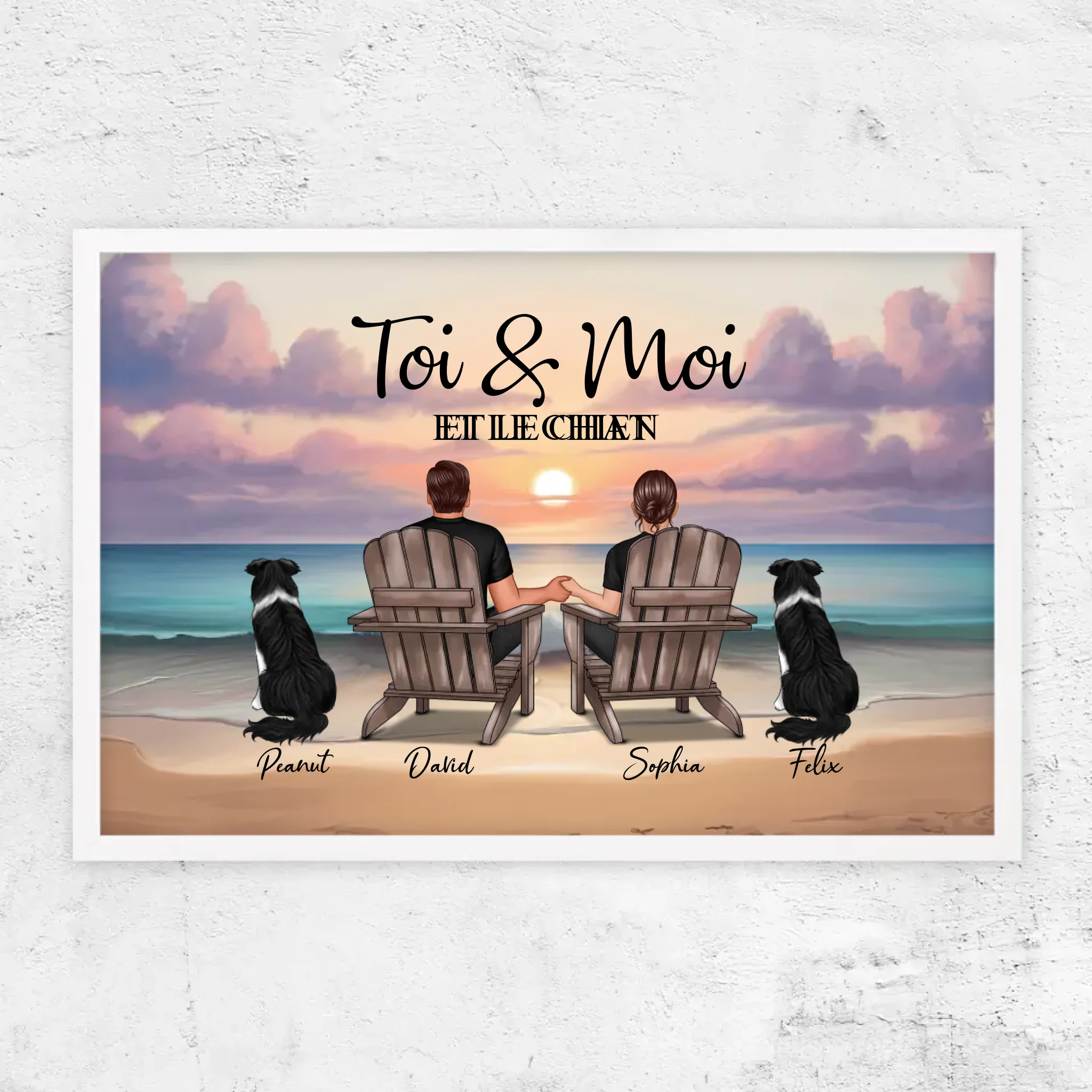 Poster personnalisé “Toi et moi et notre animal de compagnie”