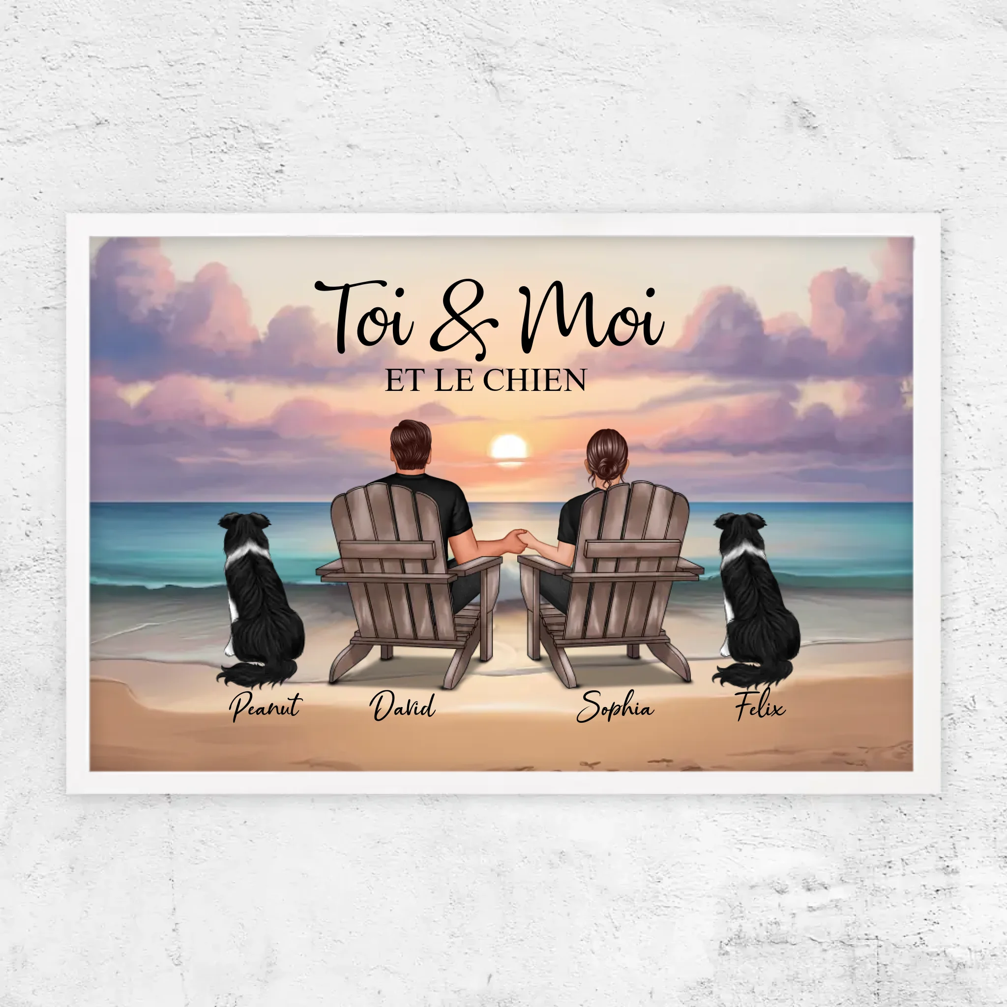 Poster personnalisé “Toi et moi et notre animal de compagnie”