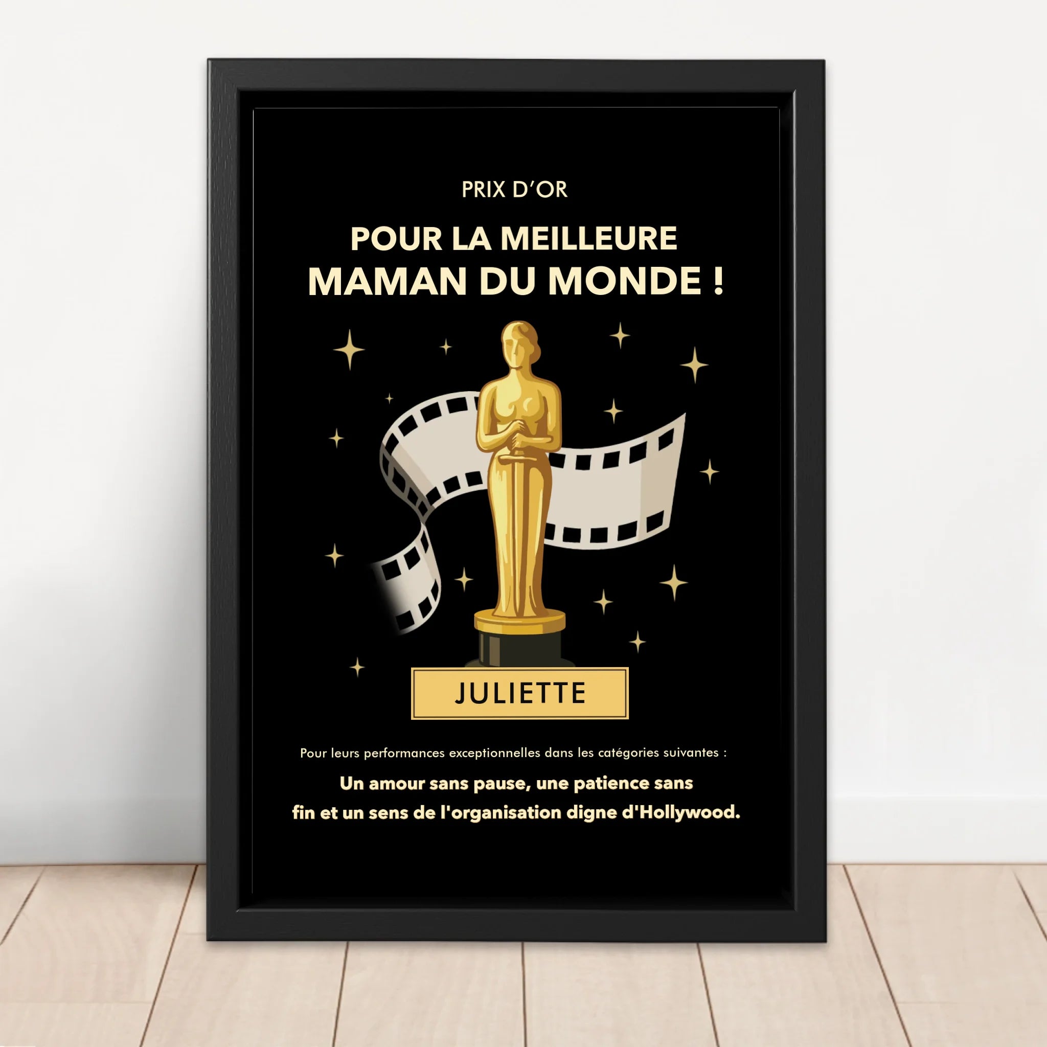 Toile personnalisée "Prix d’Or"