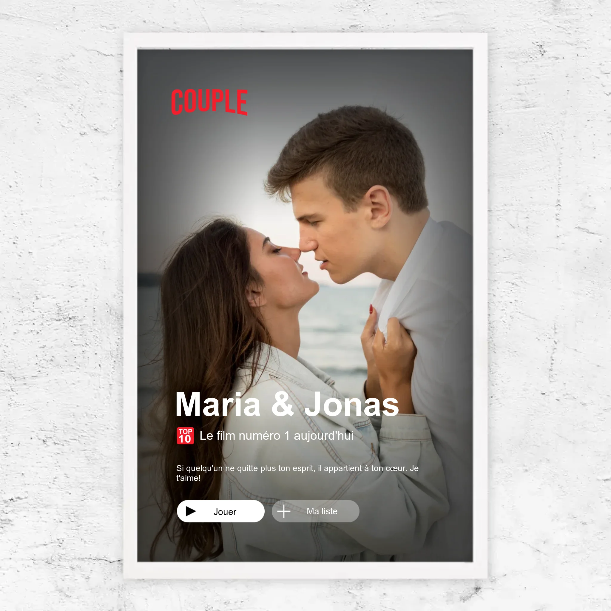 Poster personnalisé “Notre couverture”