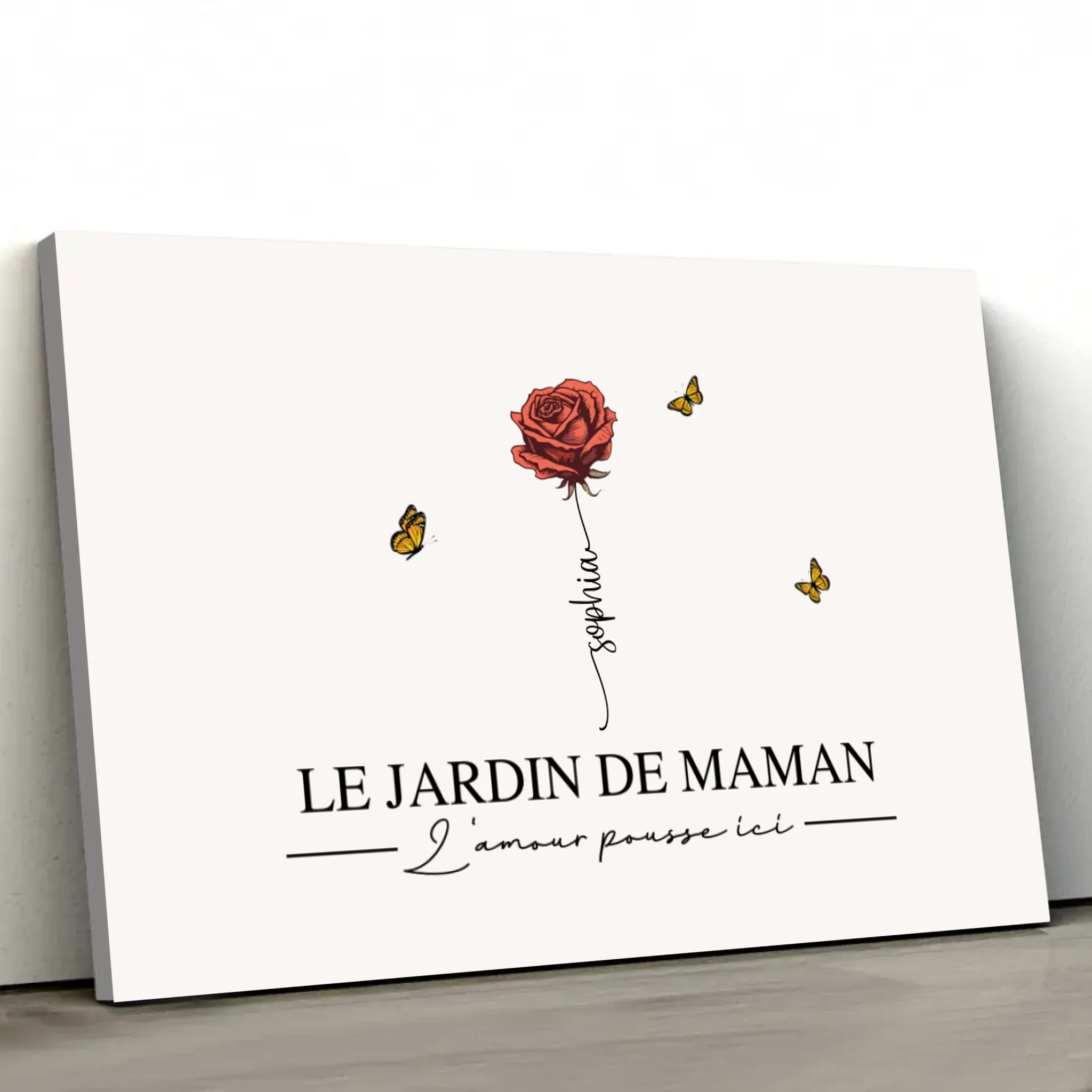 Toile personnalisée "Le jardin de maman”