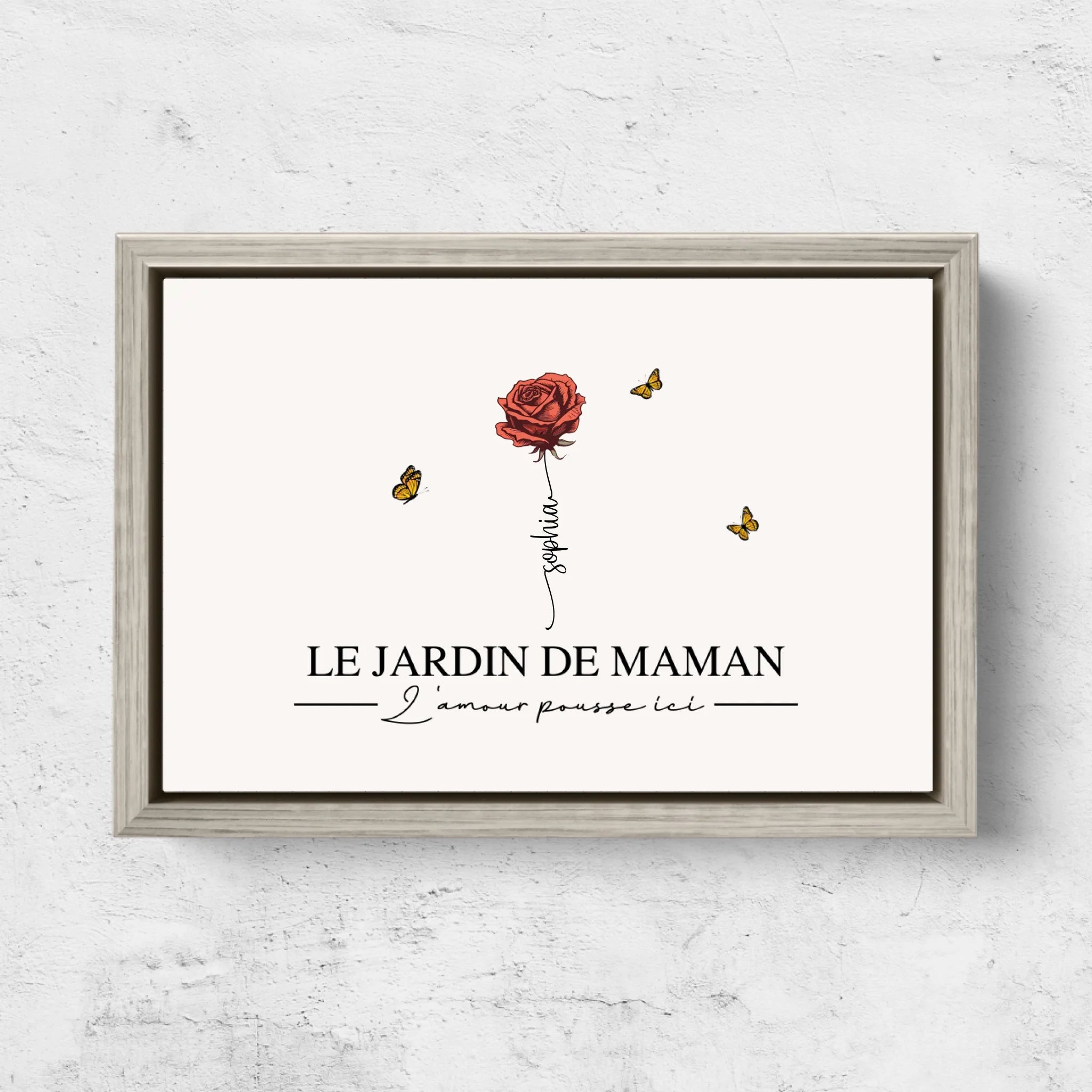 Toile personnalisée "Le jardin de maman”