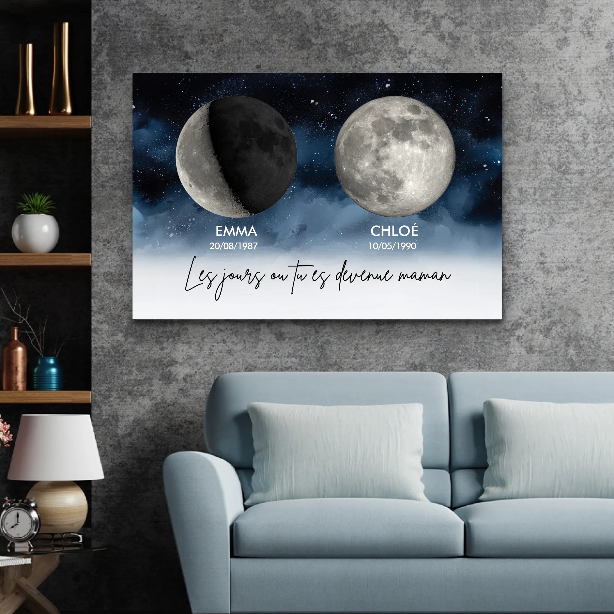 Toile personnalisée "Les jours où vous êtes devenus nos parents"