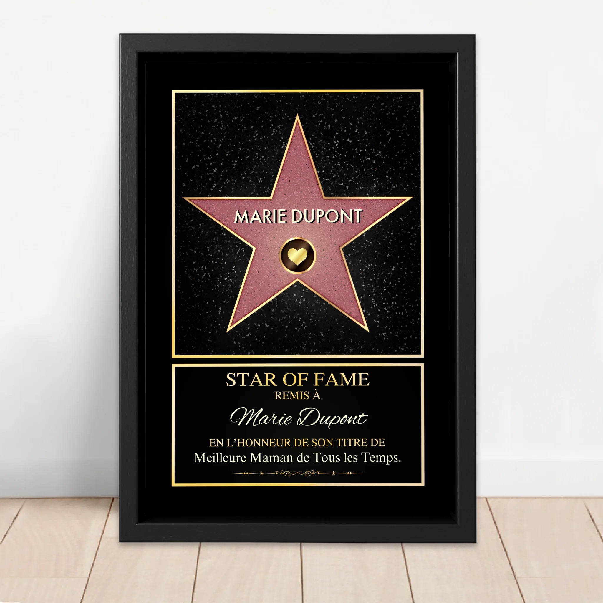 Toile personnalisée "Star of Fame"