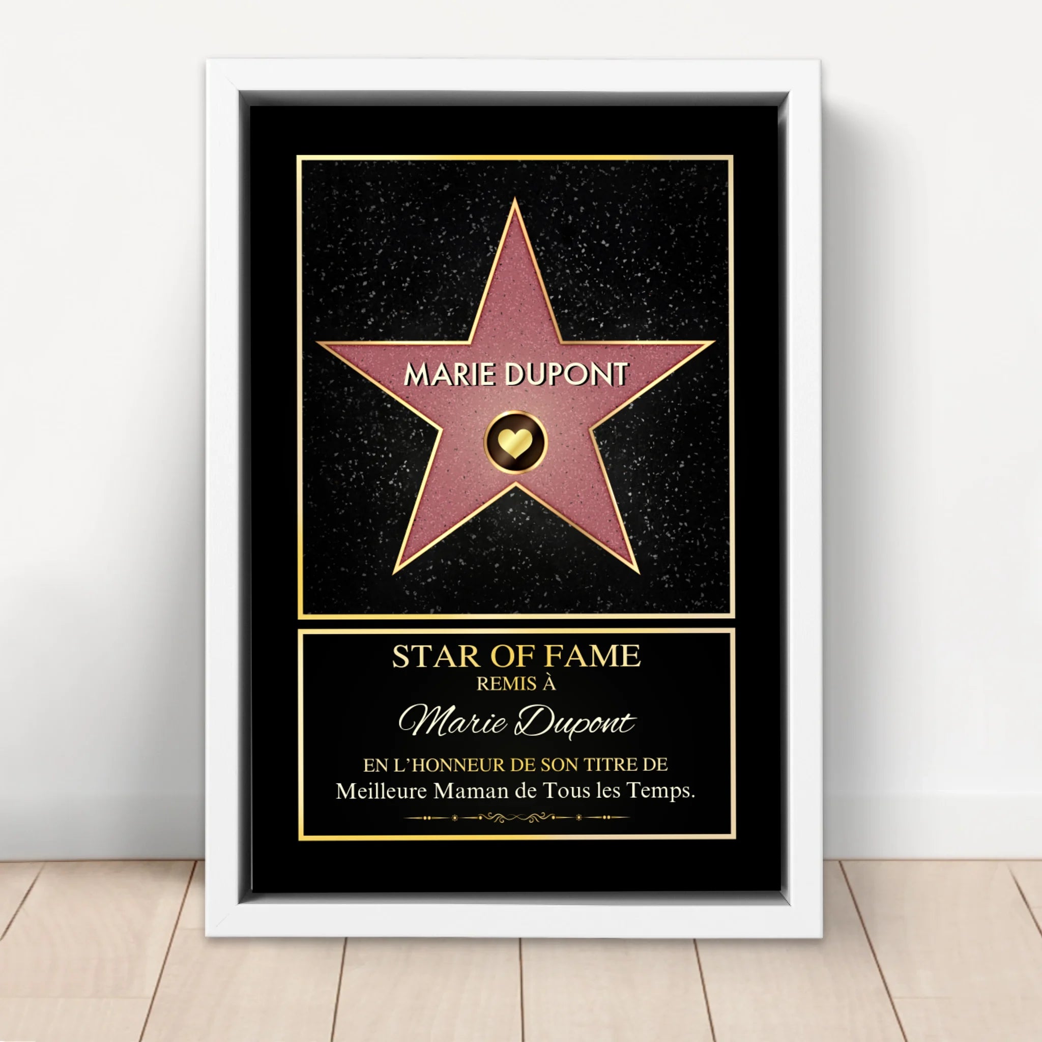 Toile personnalisée "Star of Fame"