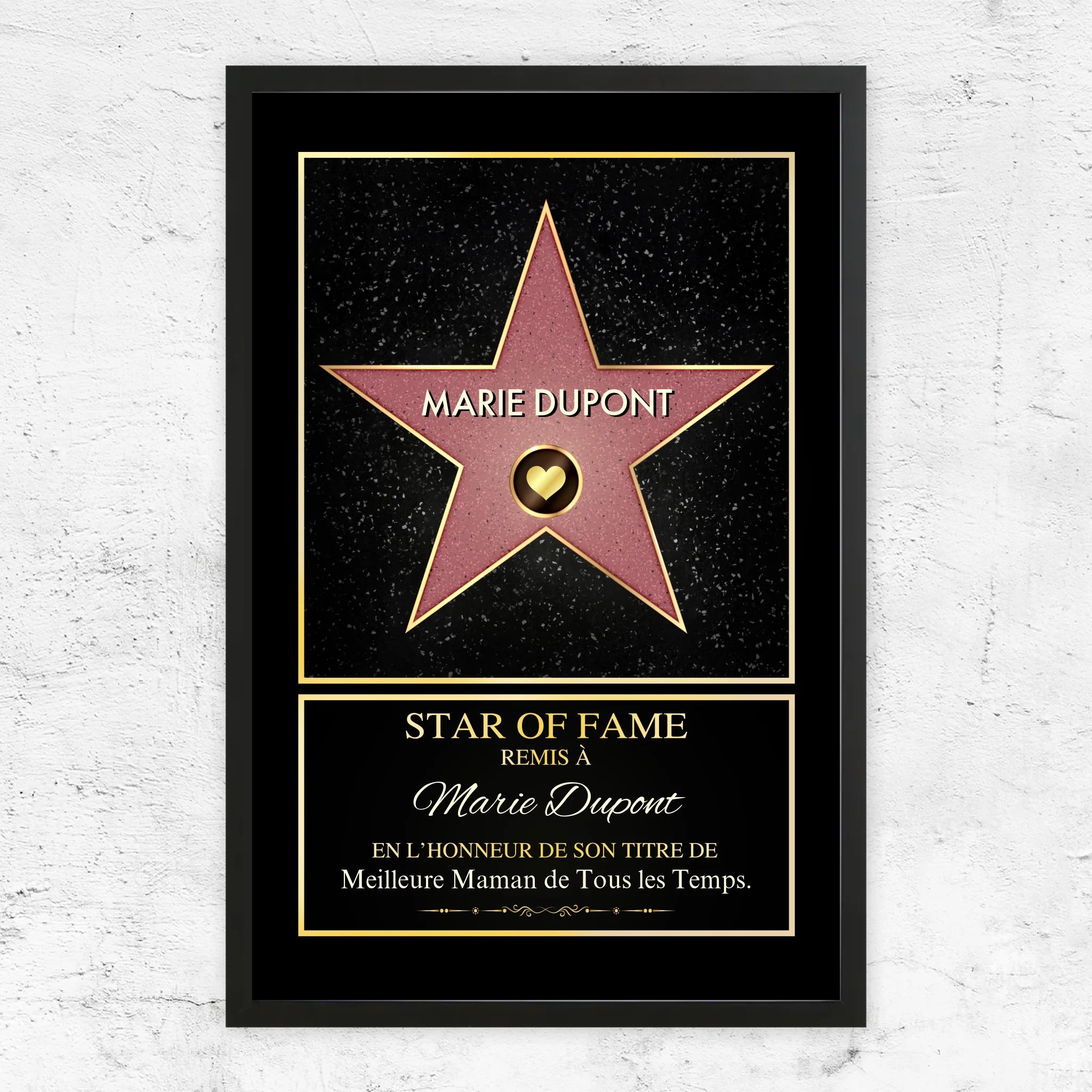 Poster personnalisé "Star of Fame"