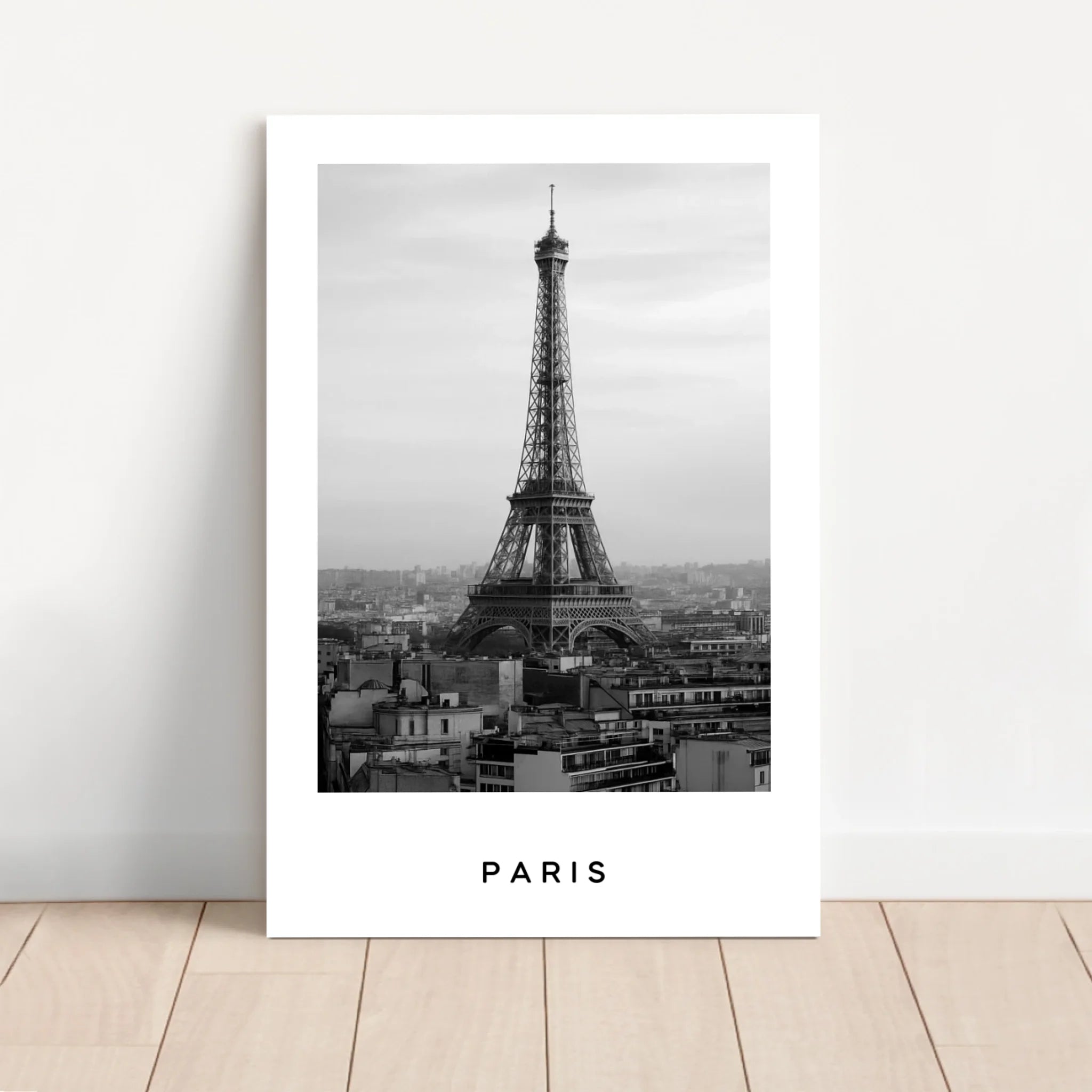 Toile personnalisée – Paysage urbain noir et blanc Voyage