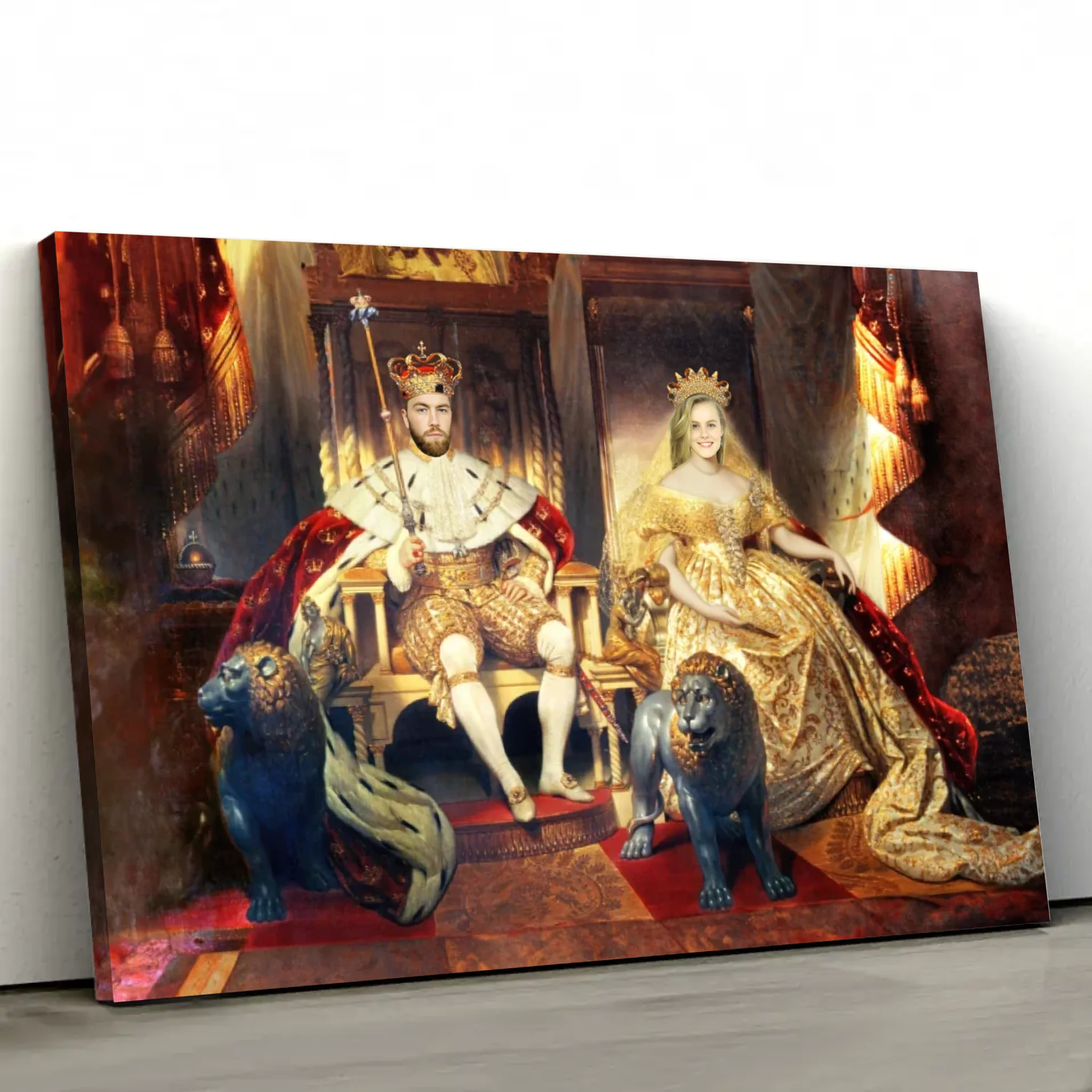 Toile personnalisée – Le Roi et la Reine