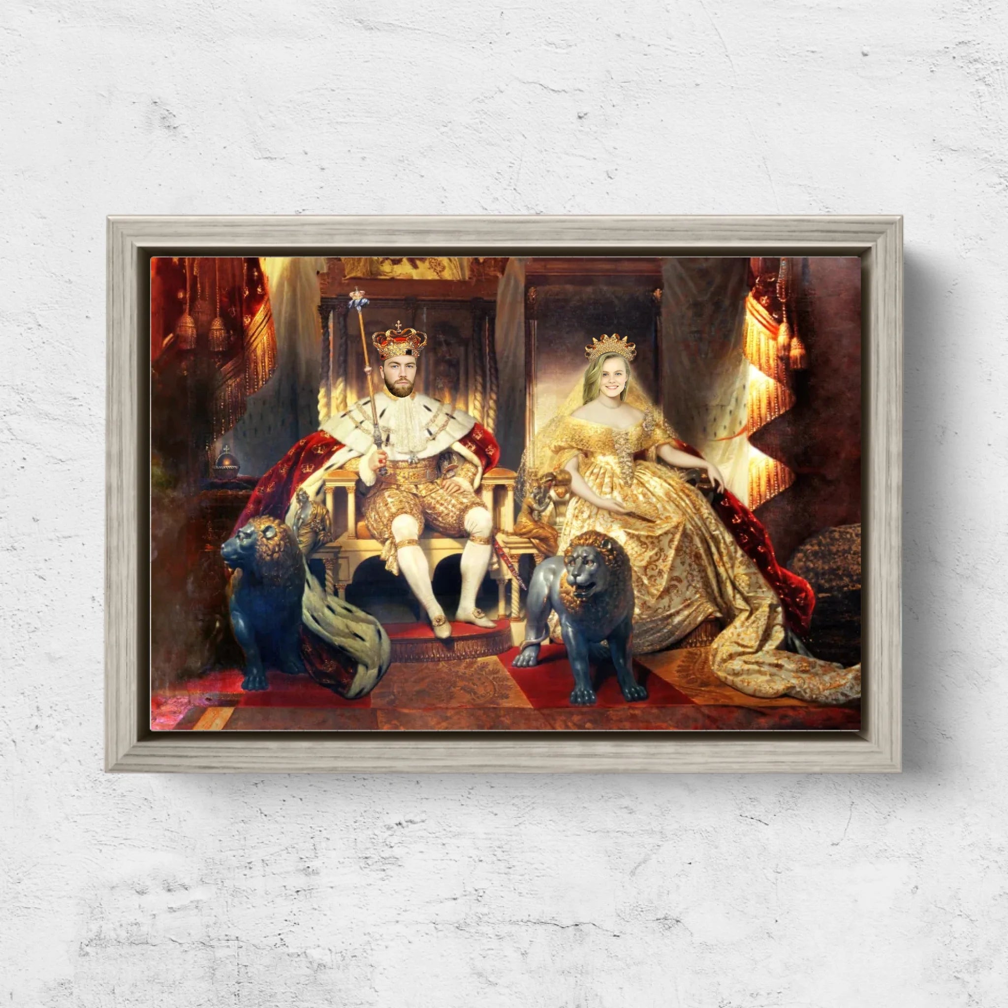 Toile personnalisée – Le Roi et la Reine