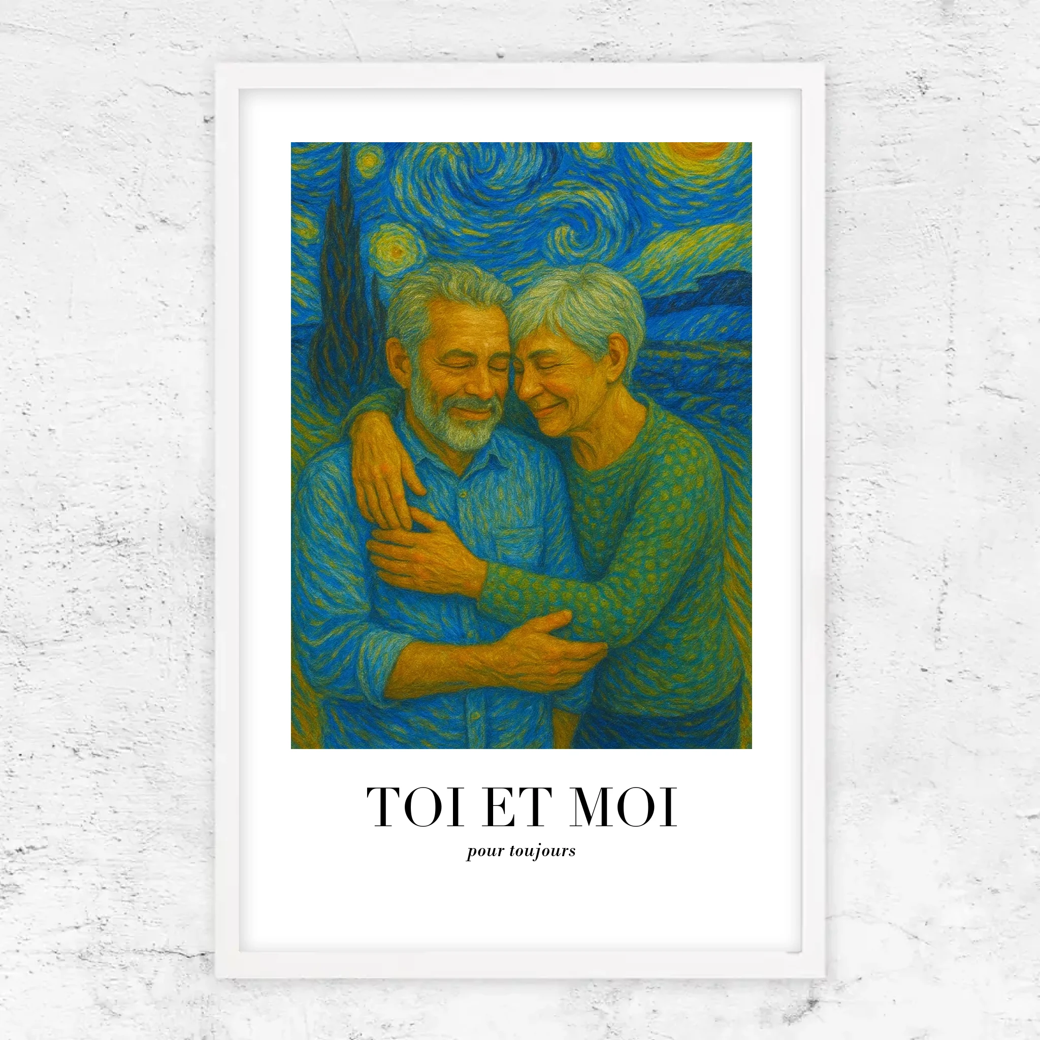 Poster personnalisé – Toi et moi en art de Van Gogh, on gère ça