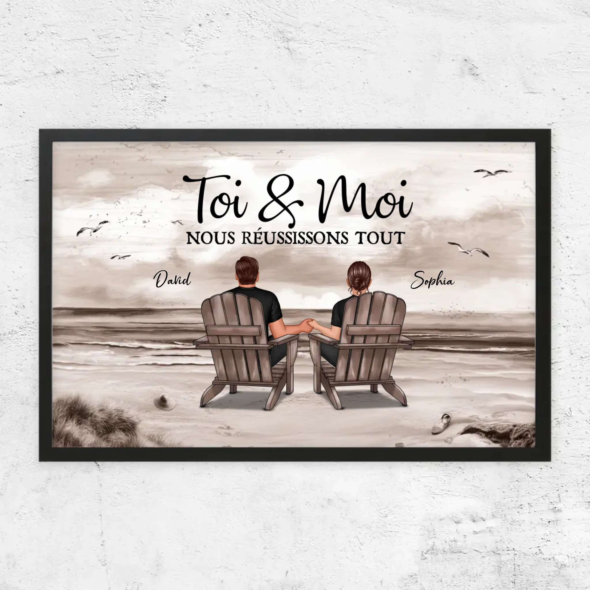 Poster personnalisé “Toi et moi, on peut tout faire”
