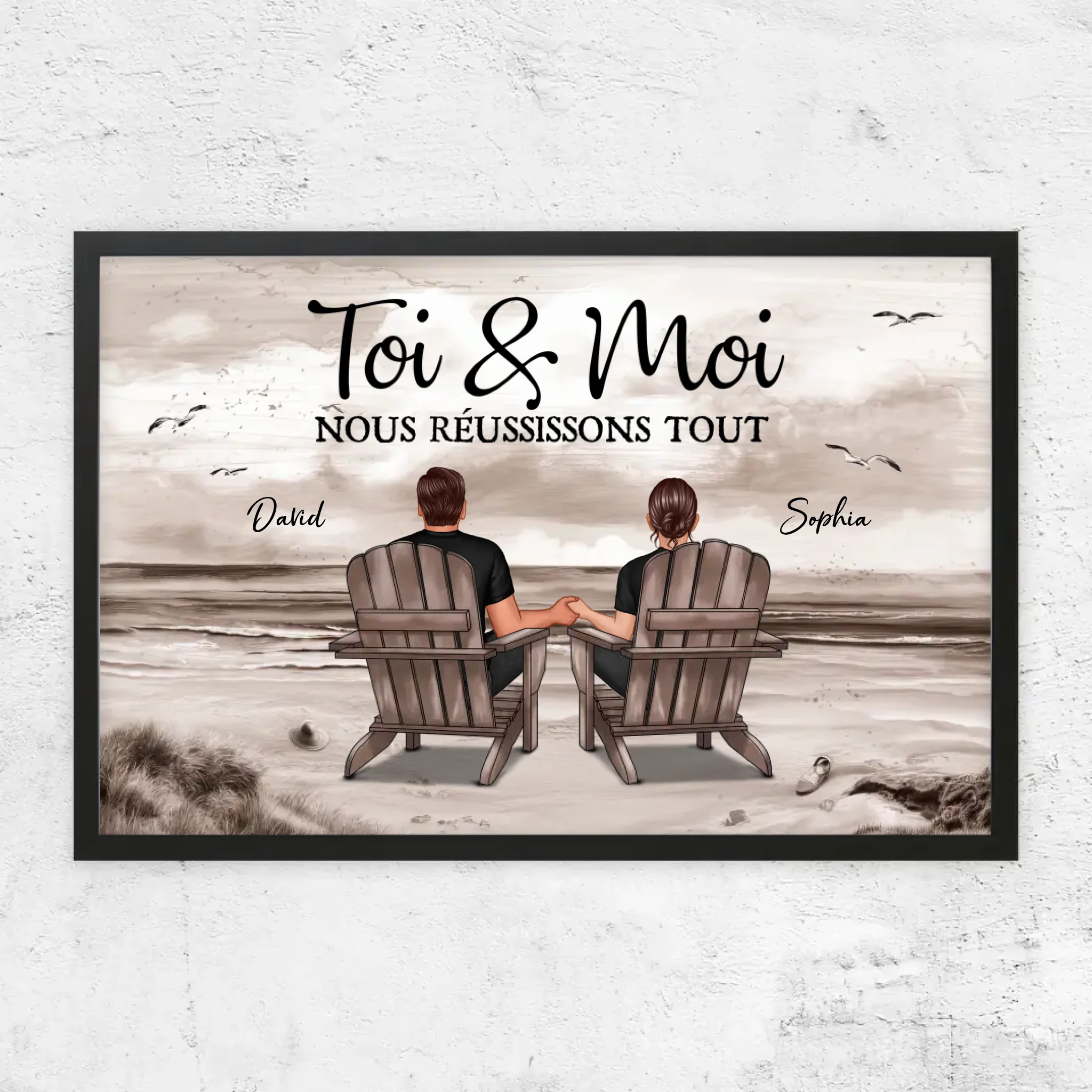 Poster personnalisé “Toi et moi, on peut tout faire”