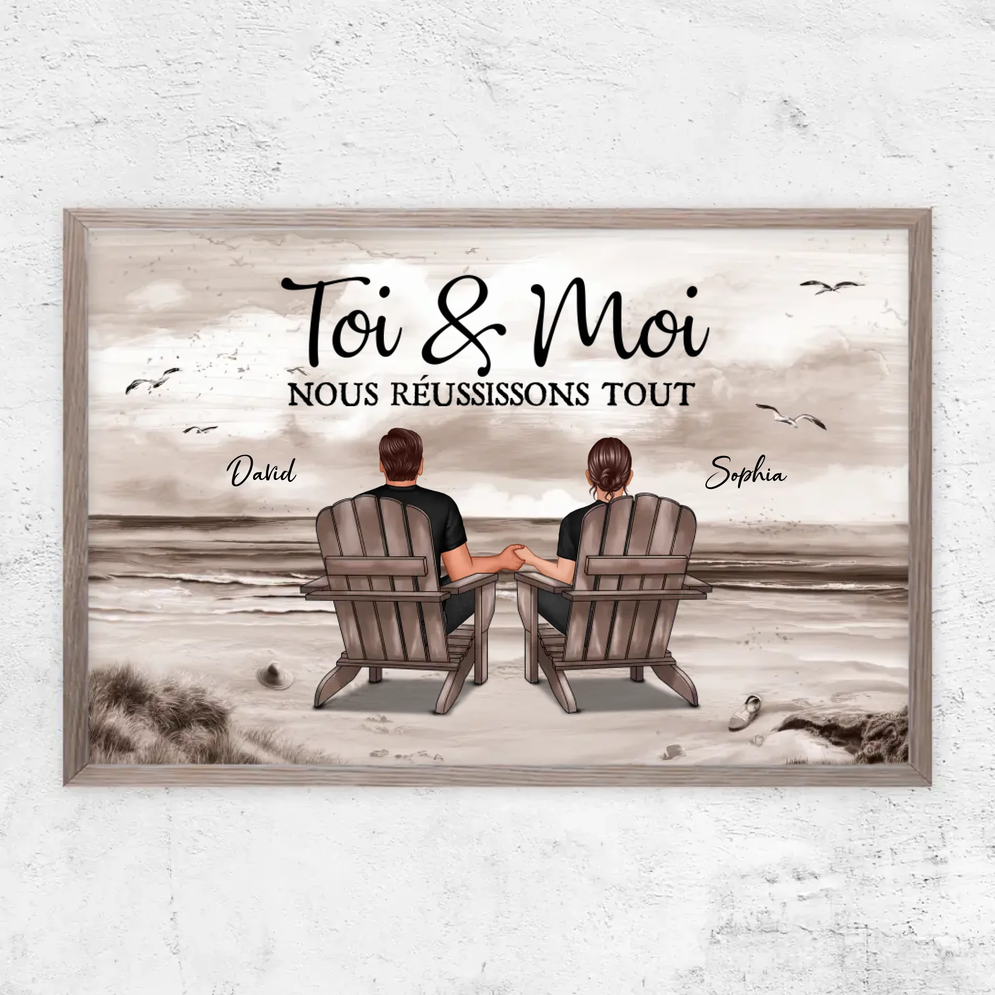 Poster personnalisé “Toi et moi, on peut tout faire”