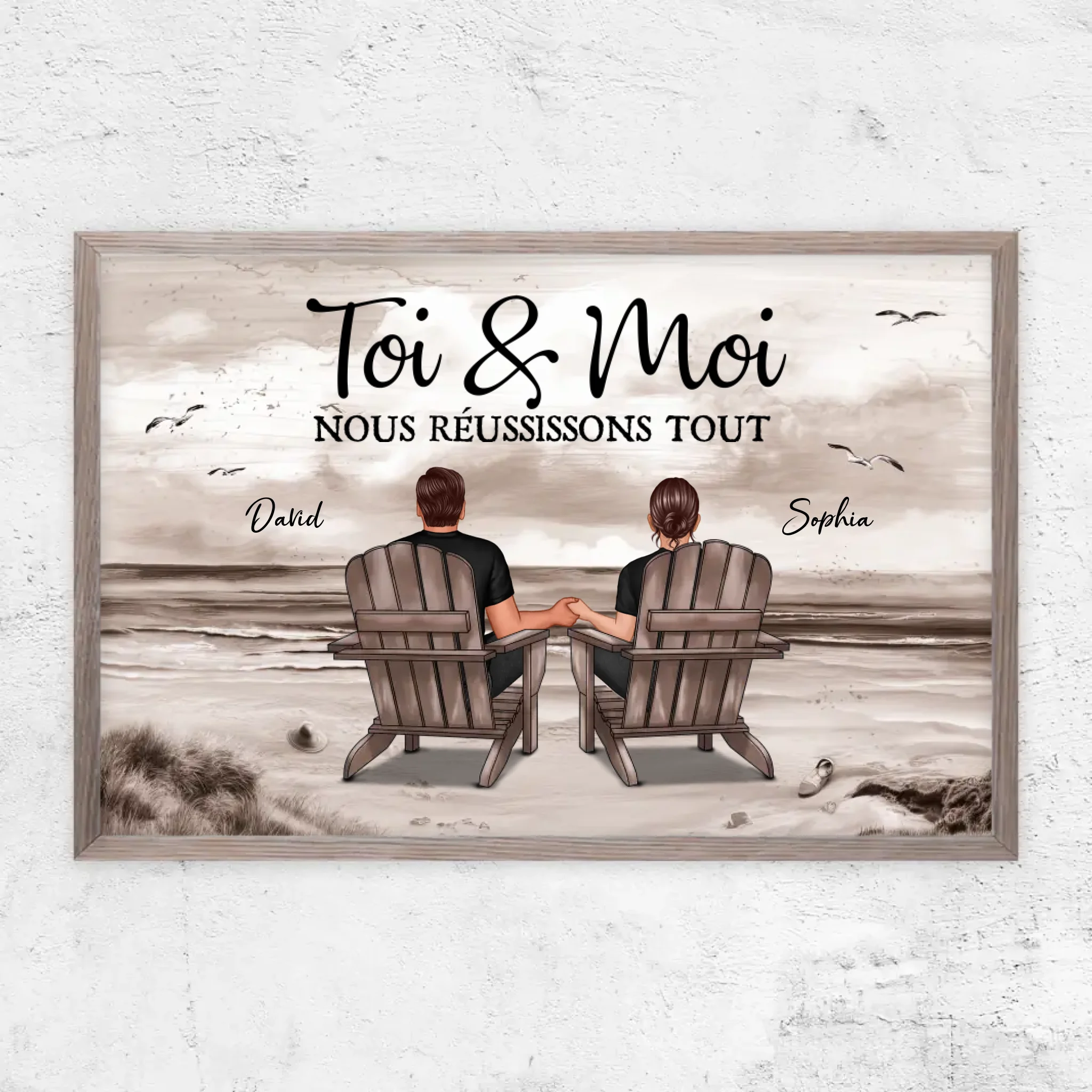 Poster personnalisé “Toi et moi, on peut tout faire”