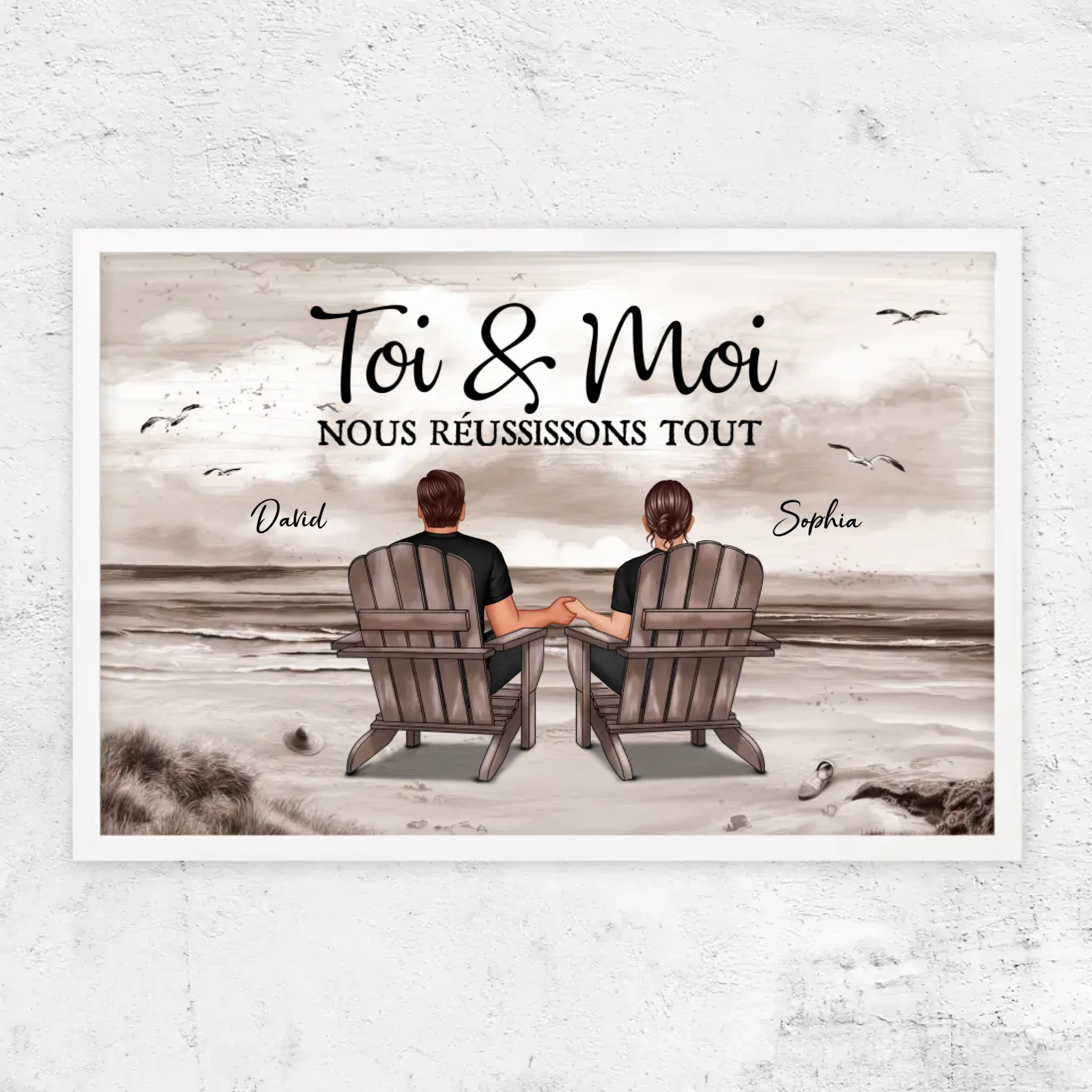 Poster personnalisé “Toi et moi, on peut tout faire”