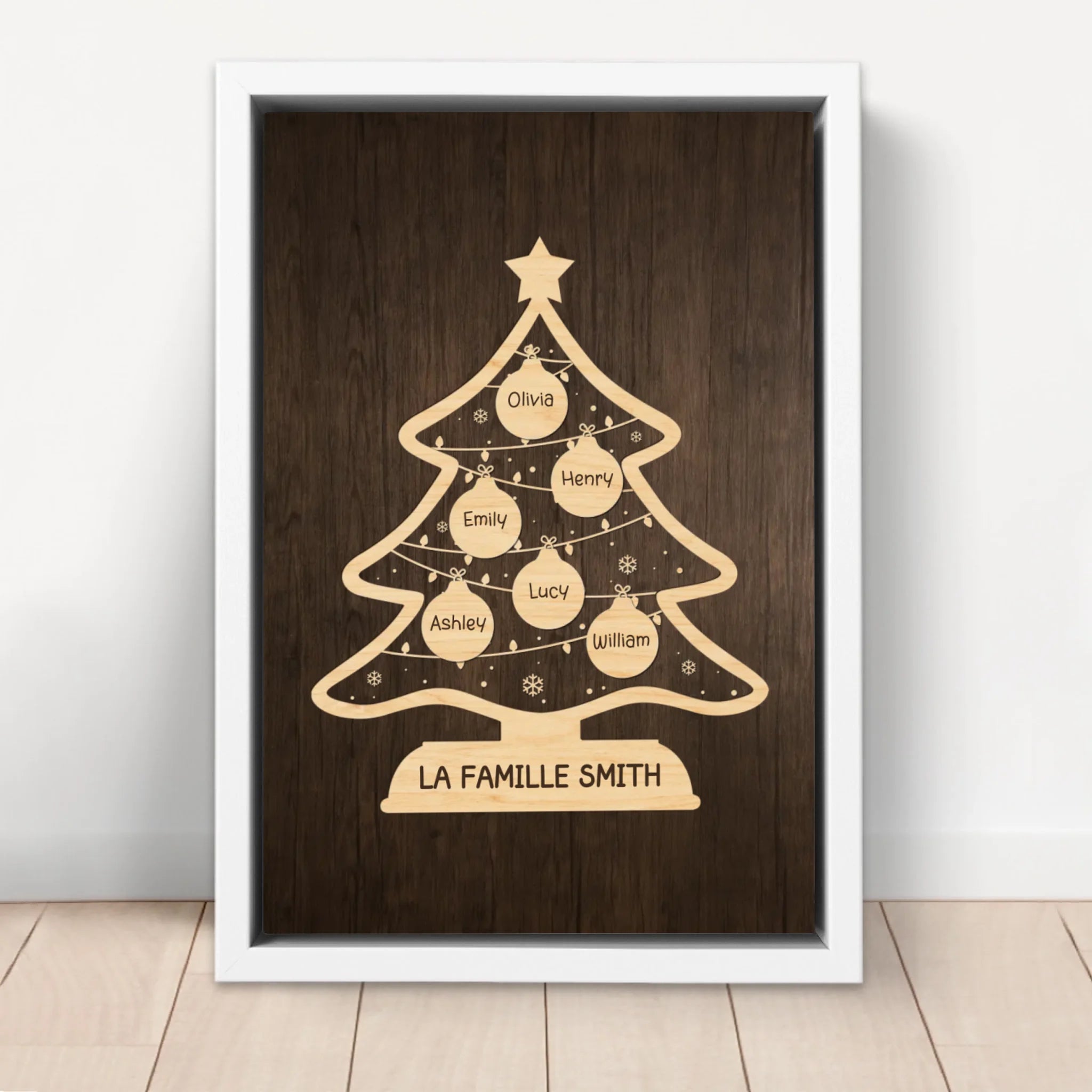 Toile personnalisée – Arbre de vacances familial