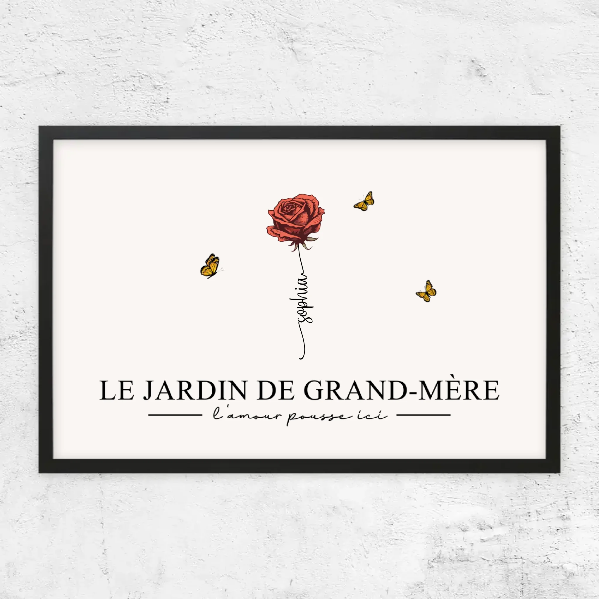 Poster personnalisé "Le jardin de grand-mère”