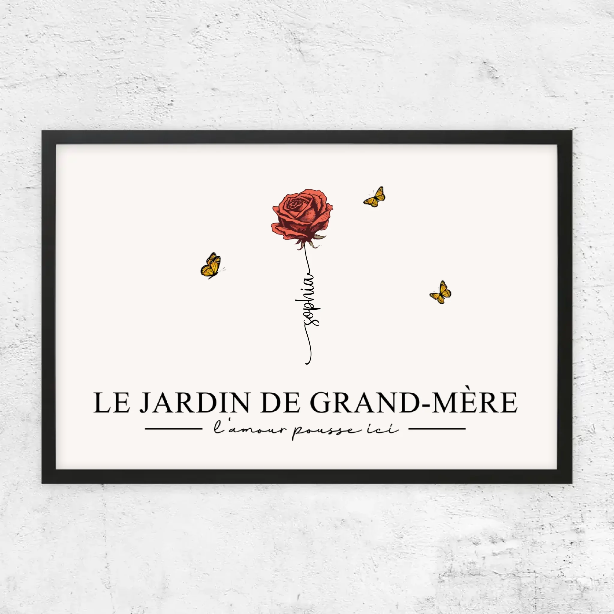 Poster personnalisé "Le jardin de grand-mère”