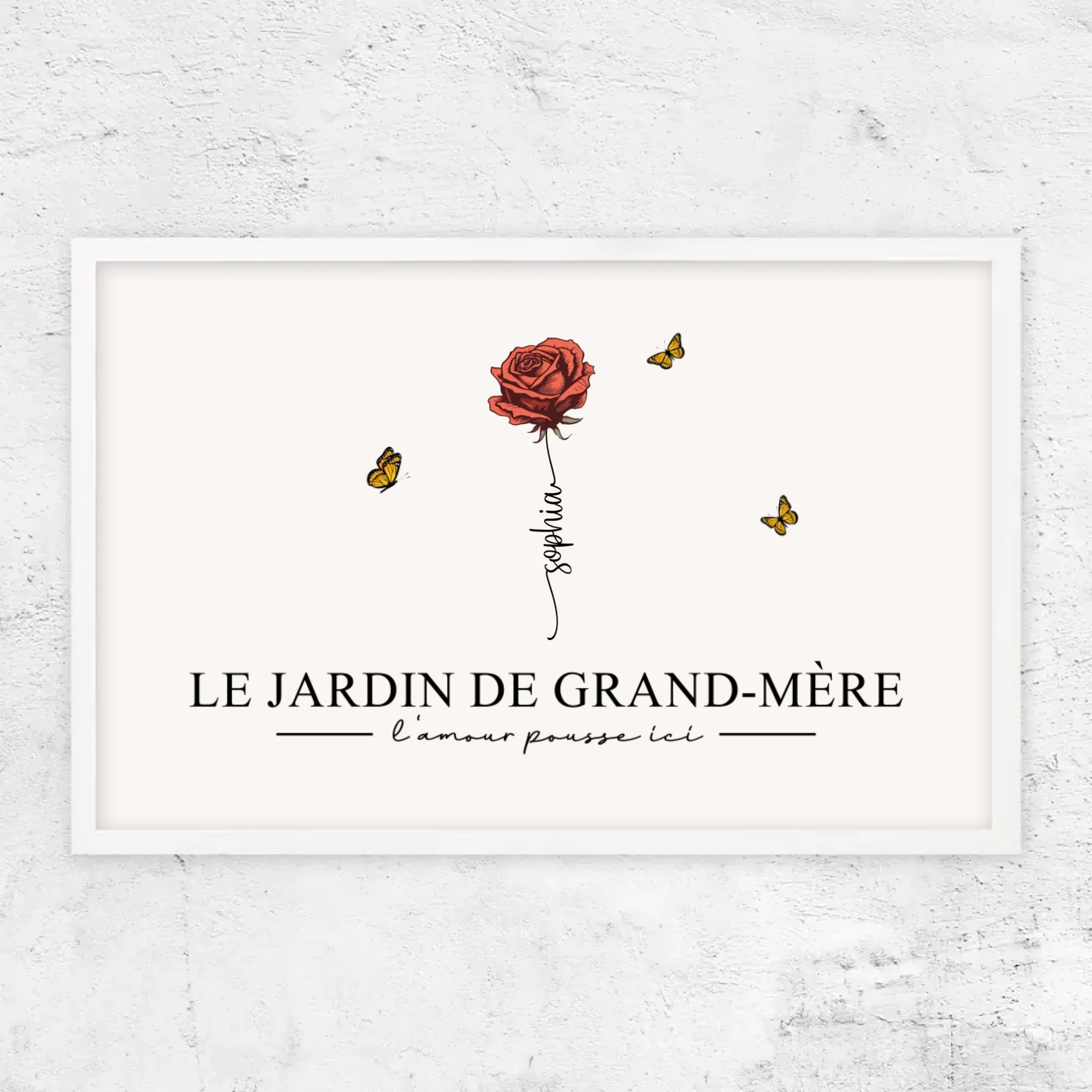 Poster personnalisé "Le jardin de grand-mère”
