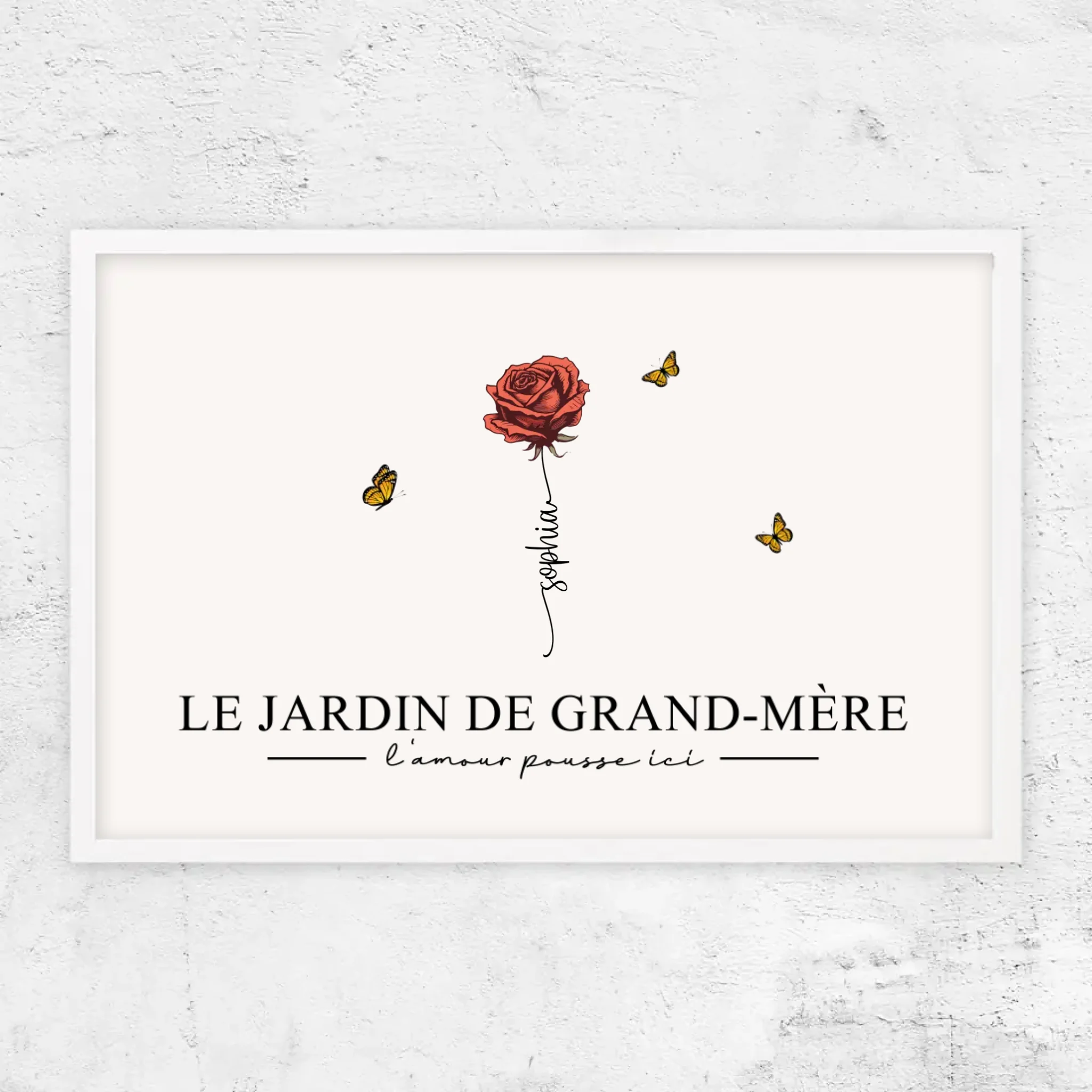 Poster personnalisé "Le jardin de grand-mère”